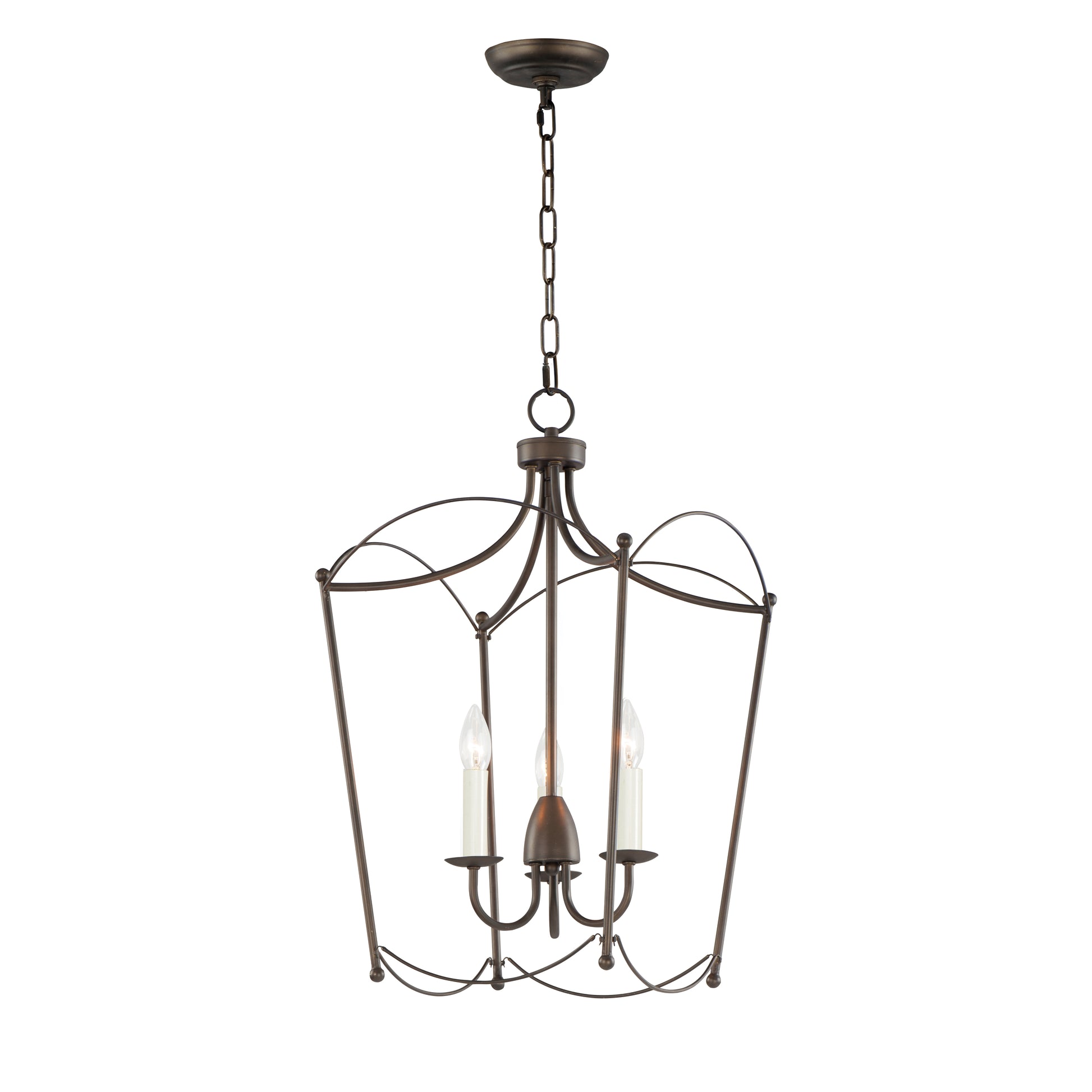 Plumette 3-Light Pendant Chestnut Bronze by Maxim Lighting