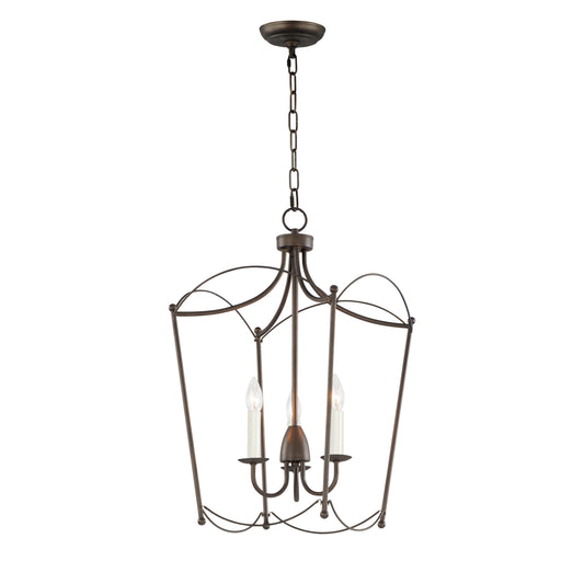 Plumette 3-Light Pendant Chestnut Bronze by Maxim Lighting