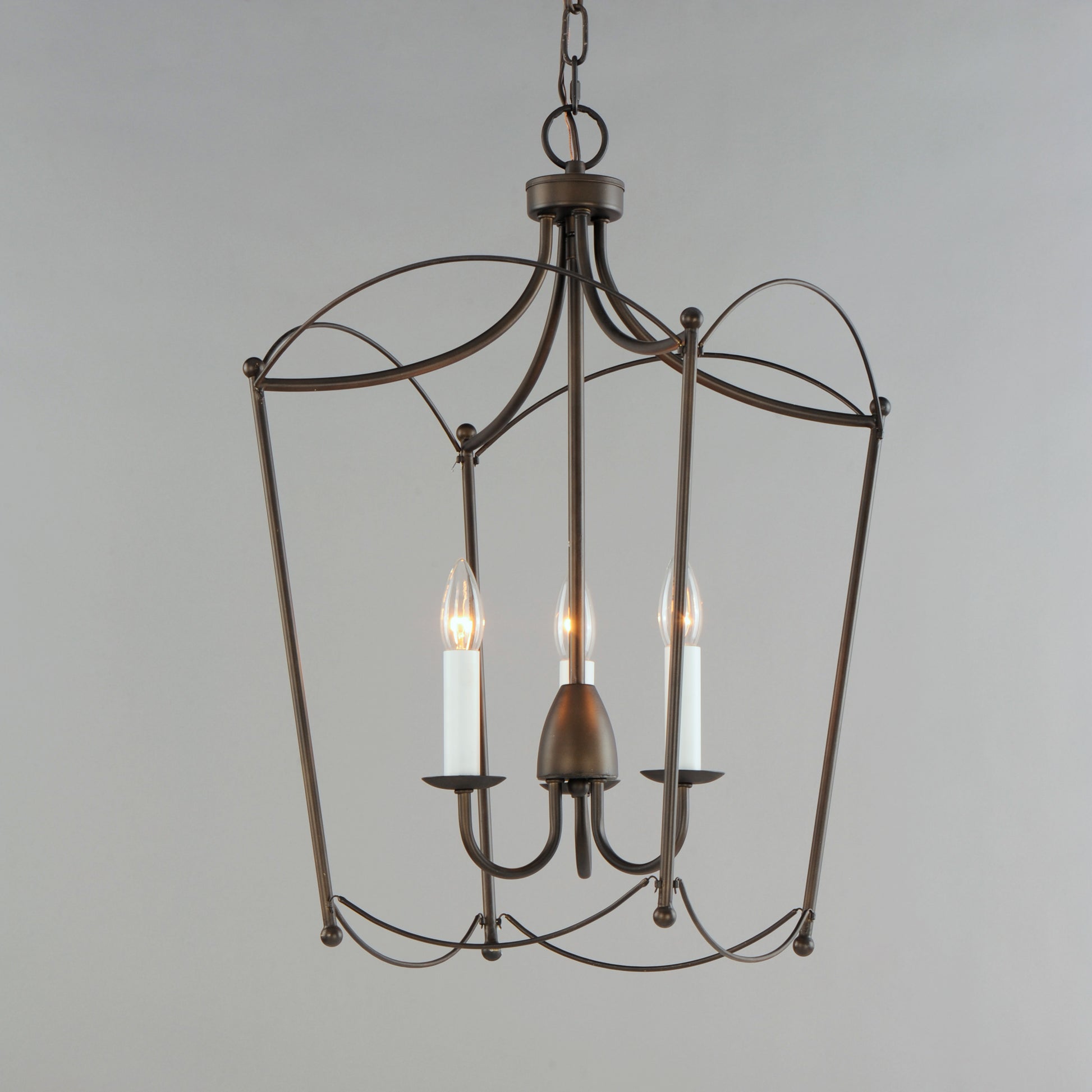 Plumette 3-Light Pendant Chestnut Bronze by Maxim Lighting