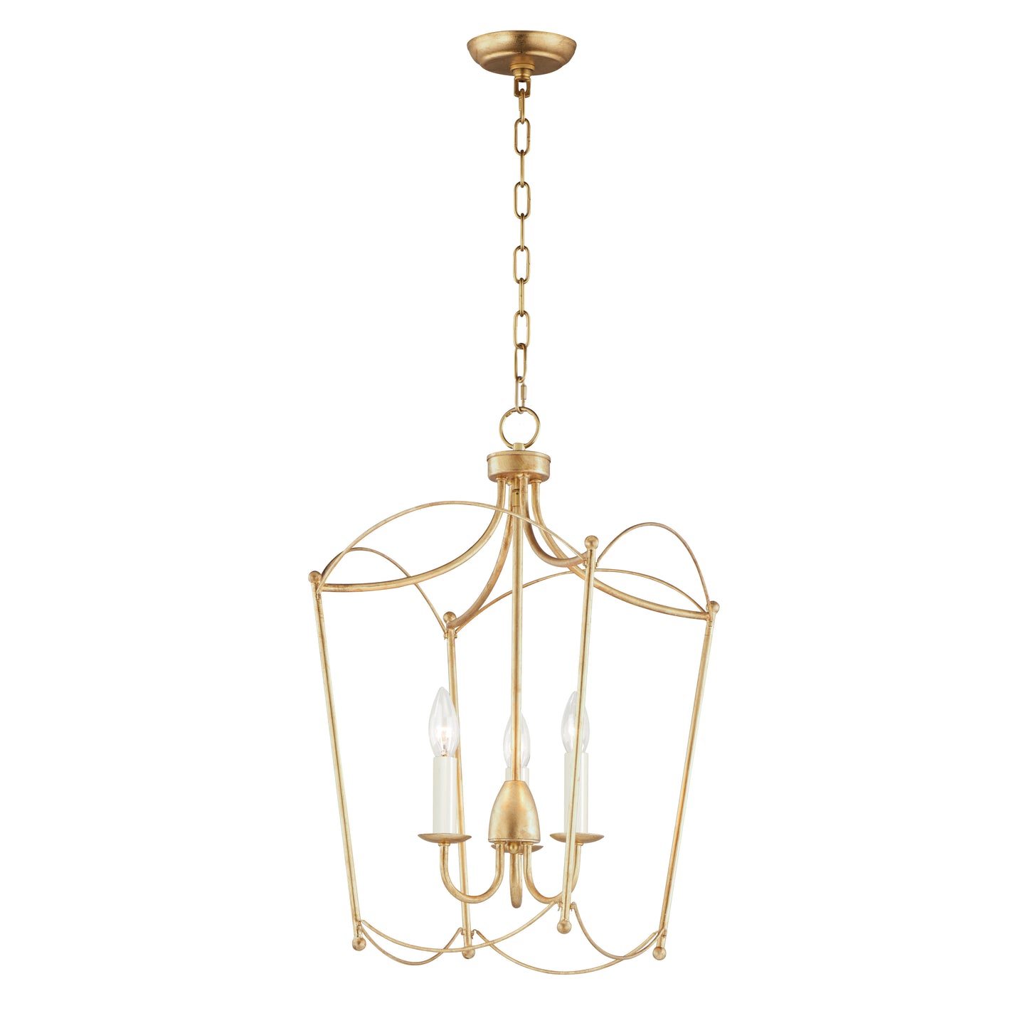 Plumette 3-Light Pendant Gold Leaf by Maxim Lighting