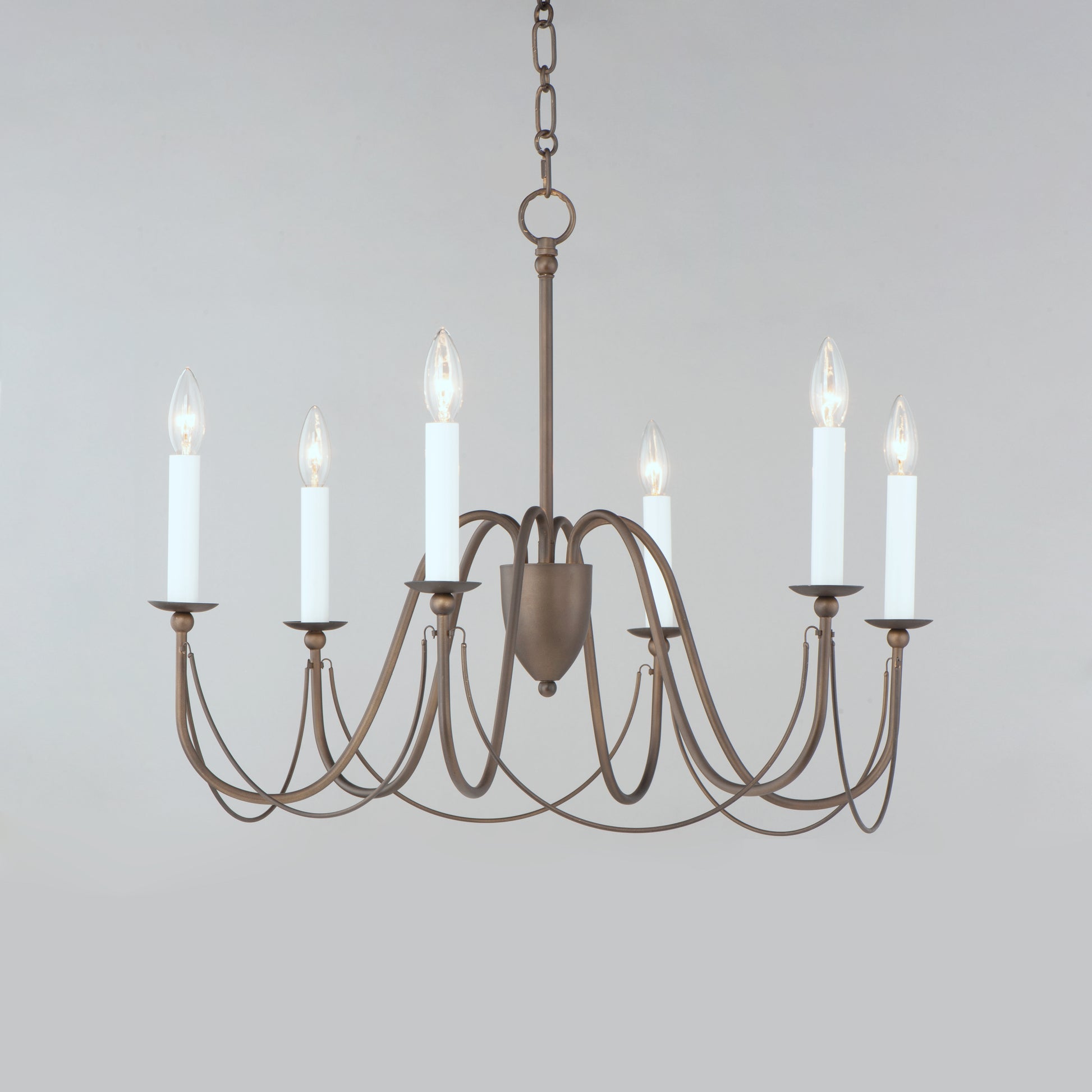 Plumette 6-Light Chandelier Chestnut Bronze by Maxim Lighting