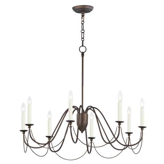 Plumette 8-Light Chandelier Chestnut Bronze by Maxim Lighting