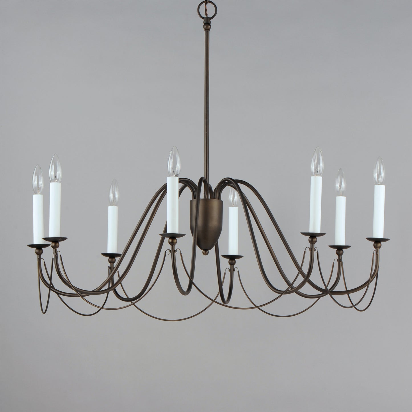 Plumette 8-Light Chandelier Chestnut Bronze by Maxim Lighting