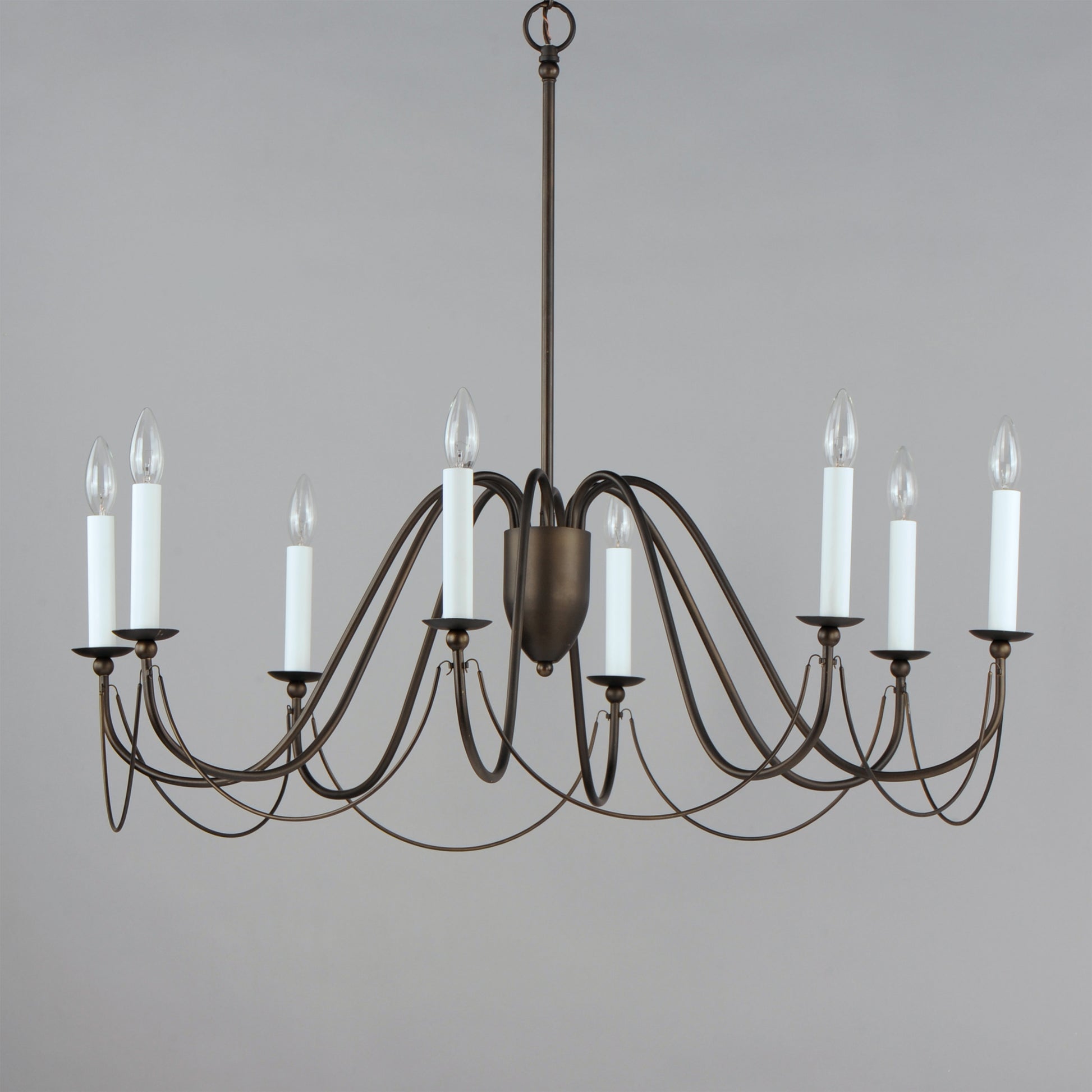Plumette 8-Light Chandelier Chestnut Bronze by Maxim Lighting