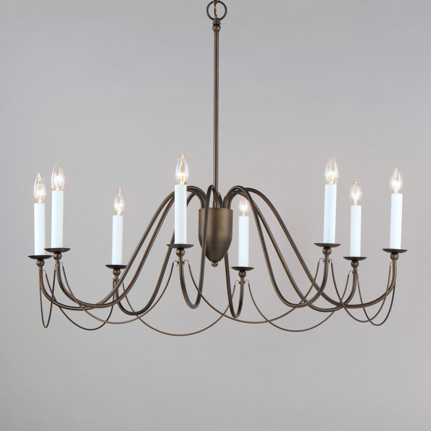 Plumette 8-Light Chandelier Chestnut Bronze by Maxim Lighting