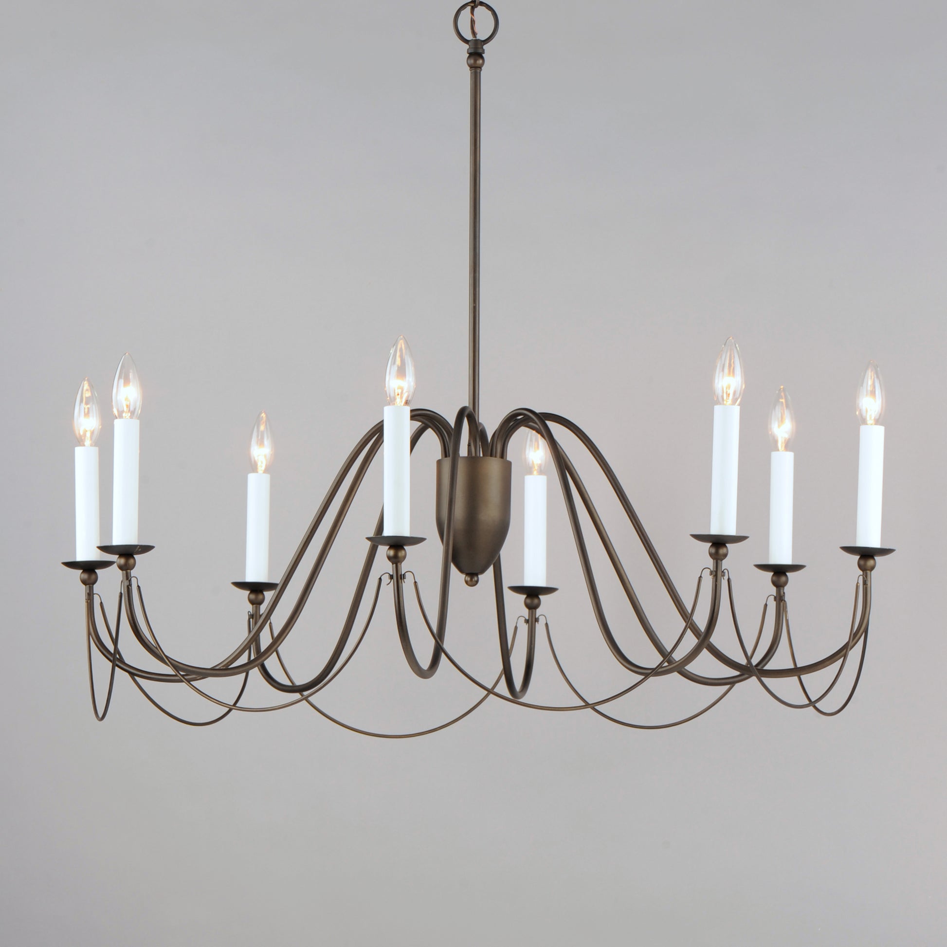Plumette 8-Light Chandelier Chestnut Bronze by Maxim Lighting