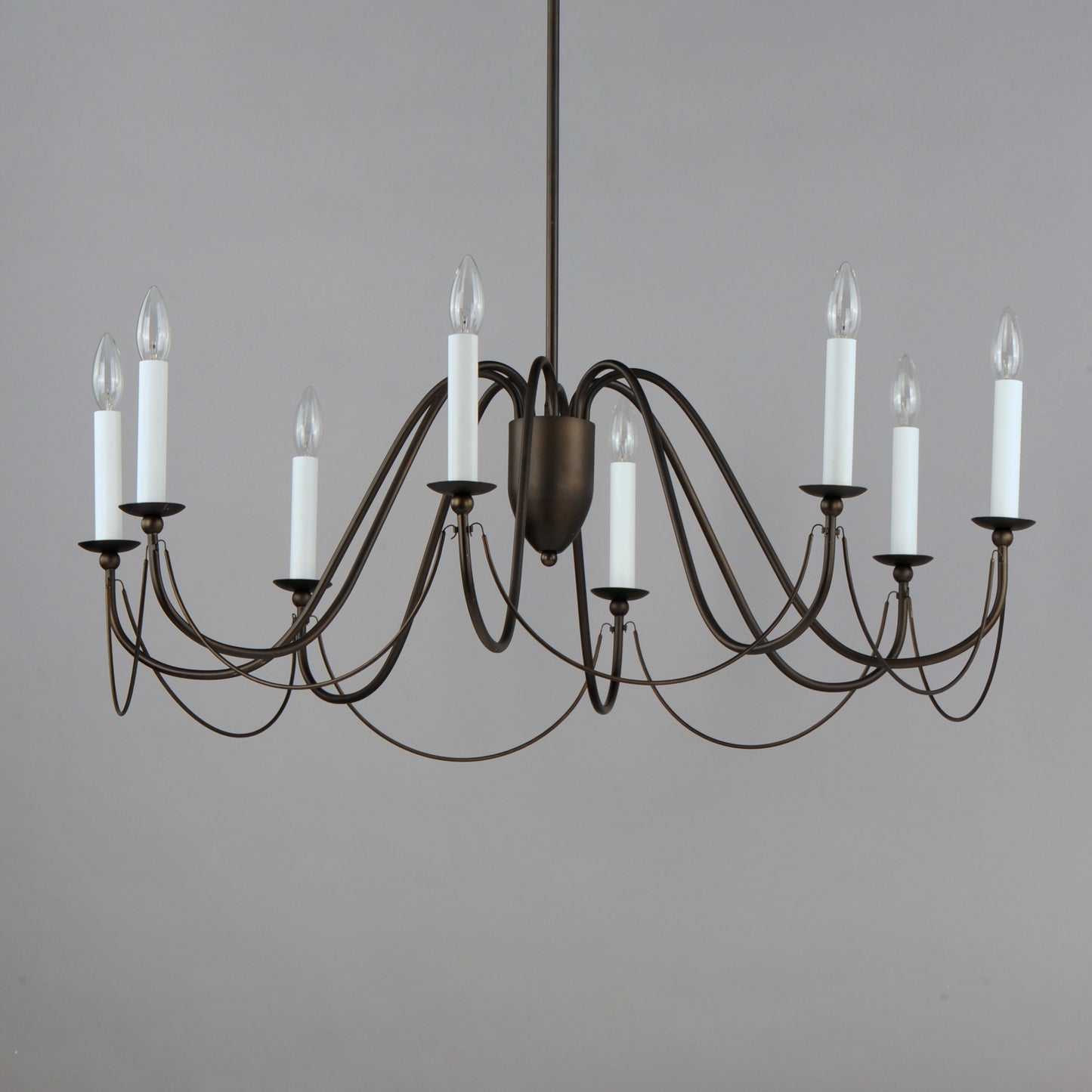 Plumette 8-Light Chandelier Chestnut Bronze by Maxim Lighting