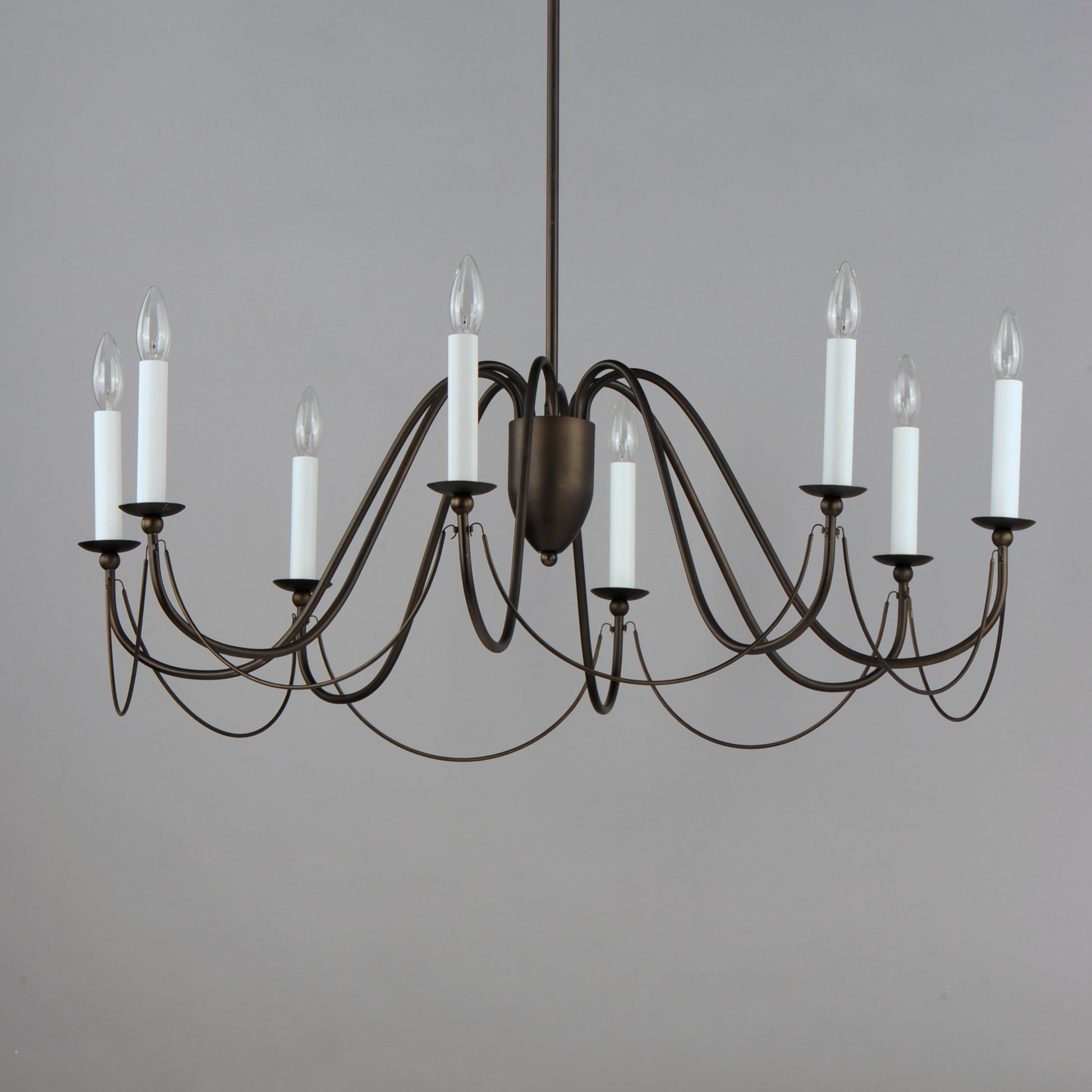 Plumette 8-Light Chandelier Chestnut Bronze by Maxim Lighting
