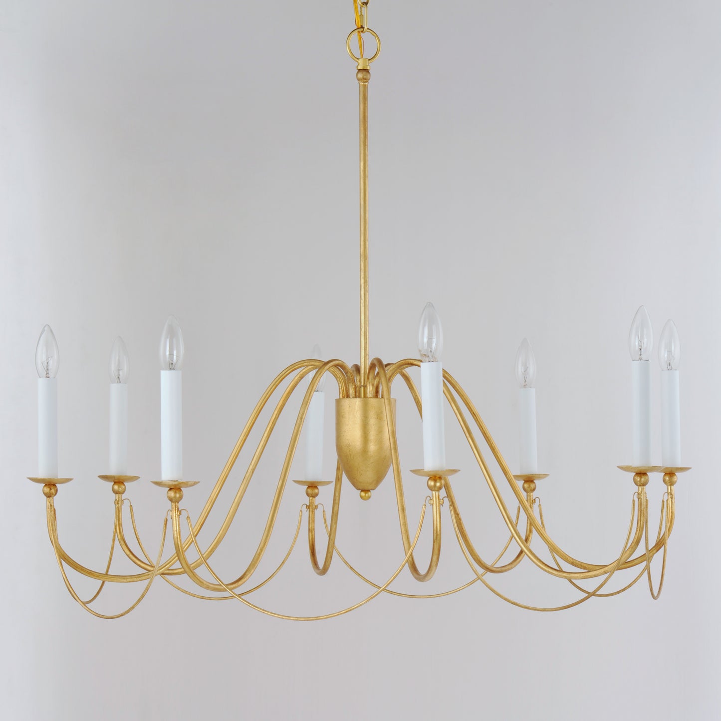 Plumette 8-Light Chandelier Gold Leaf by Maxim Lighting