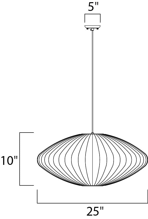 Cocoon Pendant Polished Chrome by Maxim Lighting