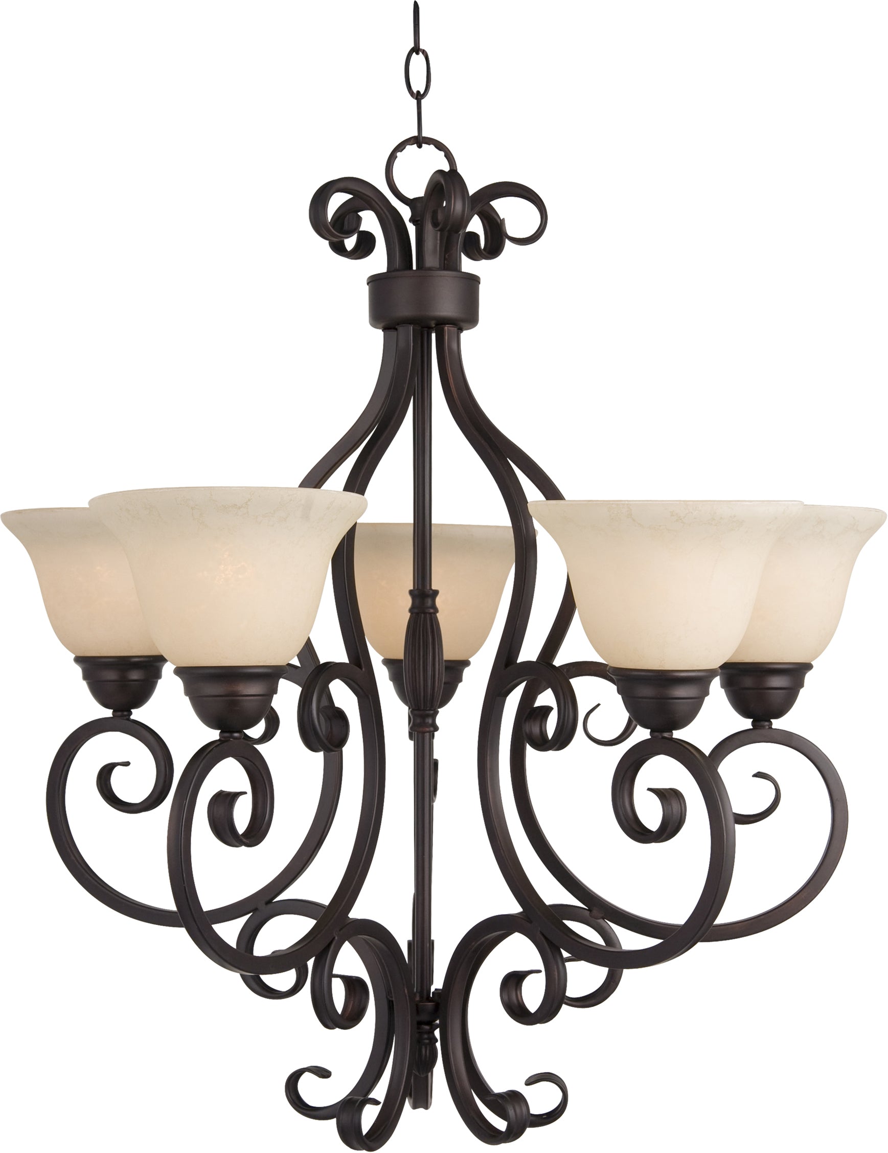 Manor 5-Light Chandelier Oil Rubbed Bronze by Maxim Lighting