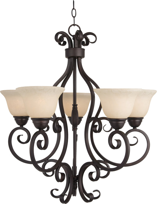 Manor 5-Light Chandelier Oil Rubbed Bronze by Maxim Lighting