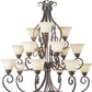 Manor 15-Light Chandelier Oil Rubbed Bronze by Maxim Lighting