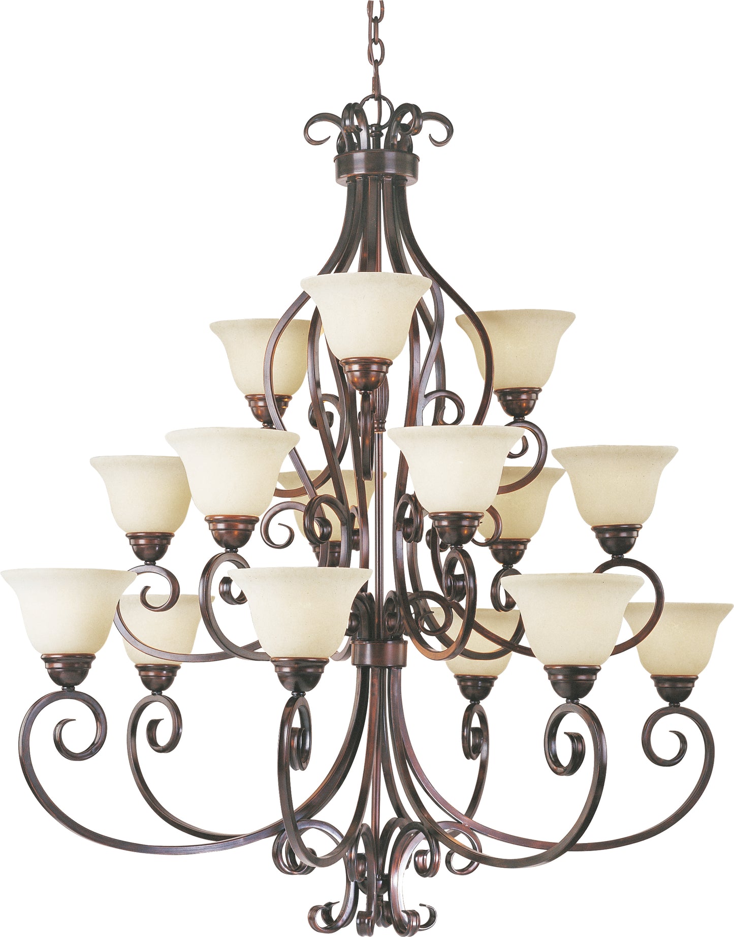 Manor 15-Light Chandelier Oil Rubbed Bronze by Maxim Lighting