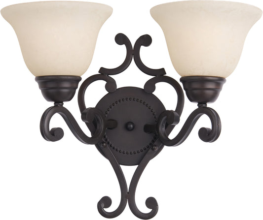 Manor 2-Light Wall Sconce Oil Rubbed Bronze by Maxim Lighting