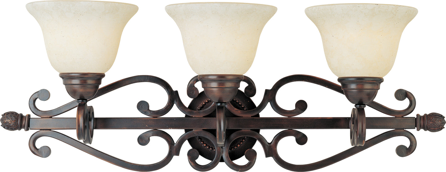 Manor 3-Light Bath Vanity Oil Rubbed Bronze by Maxim Lighting