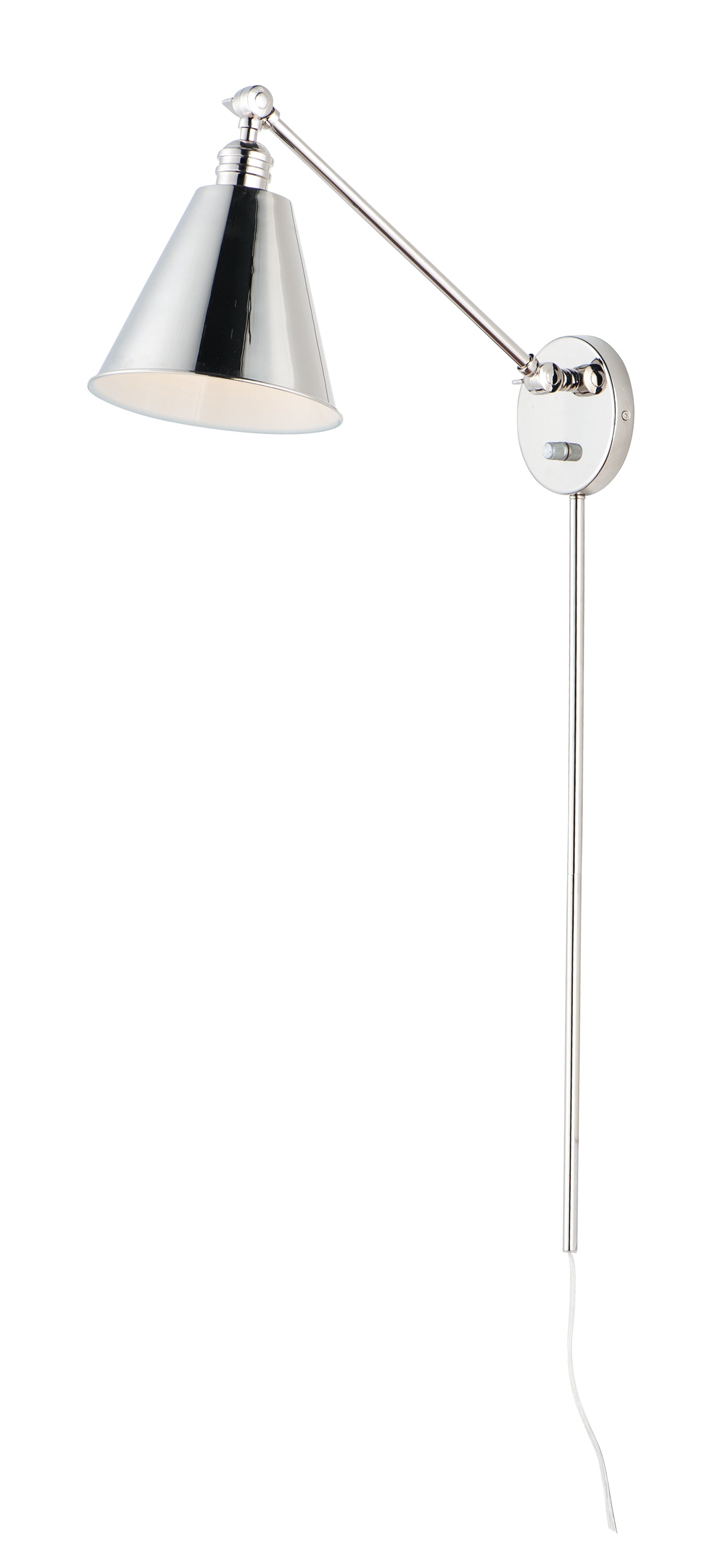 Library Wall Sconce Polished Nickel by Maxim Lighting