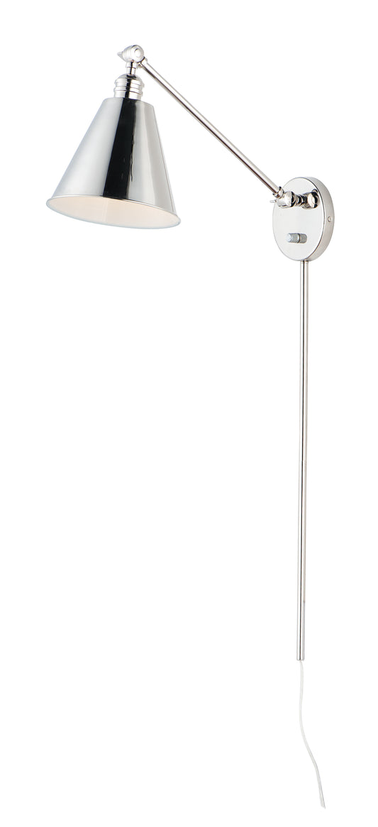 Library Wall Sconce Polished Nickel by Maxim Lighting