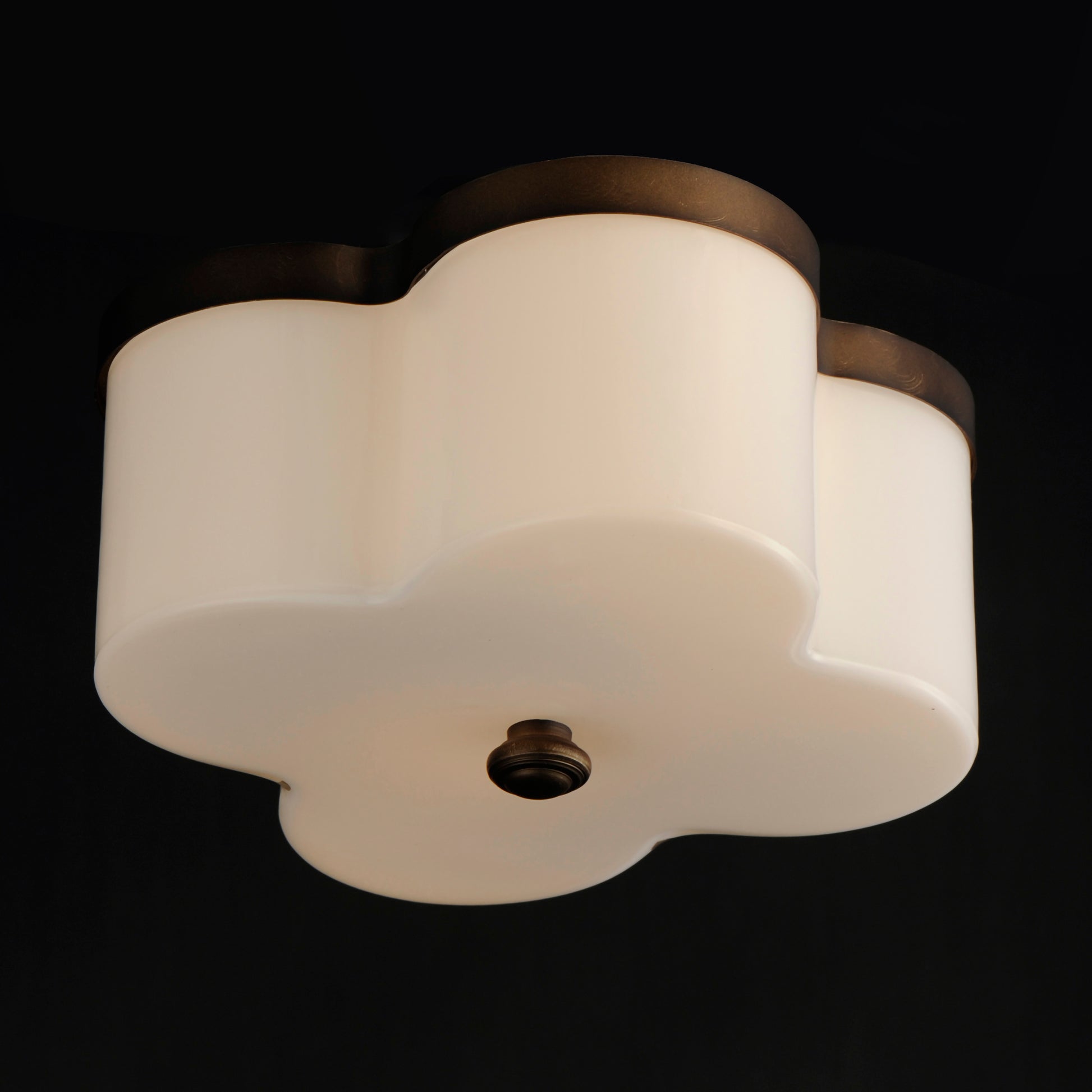 Clover 2-Light Flush Mount Antique Bronze by Maxim Lighting