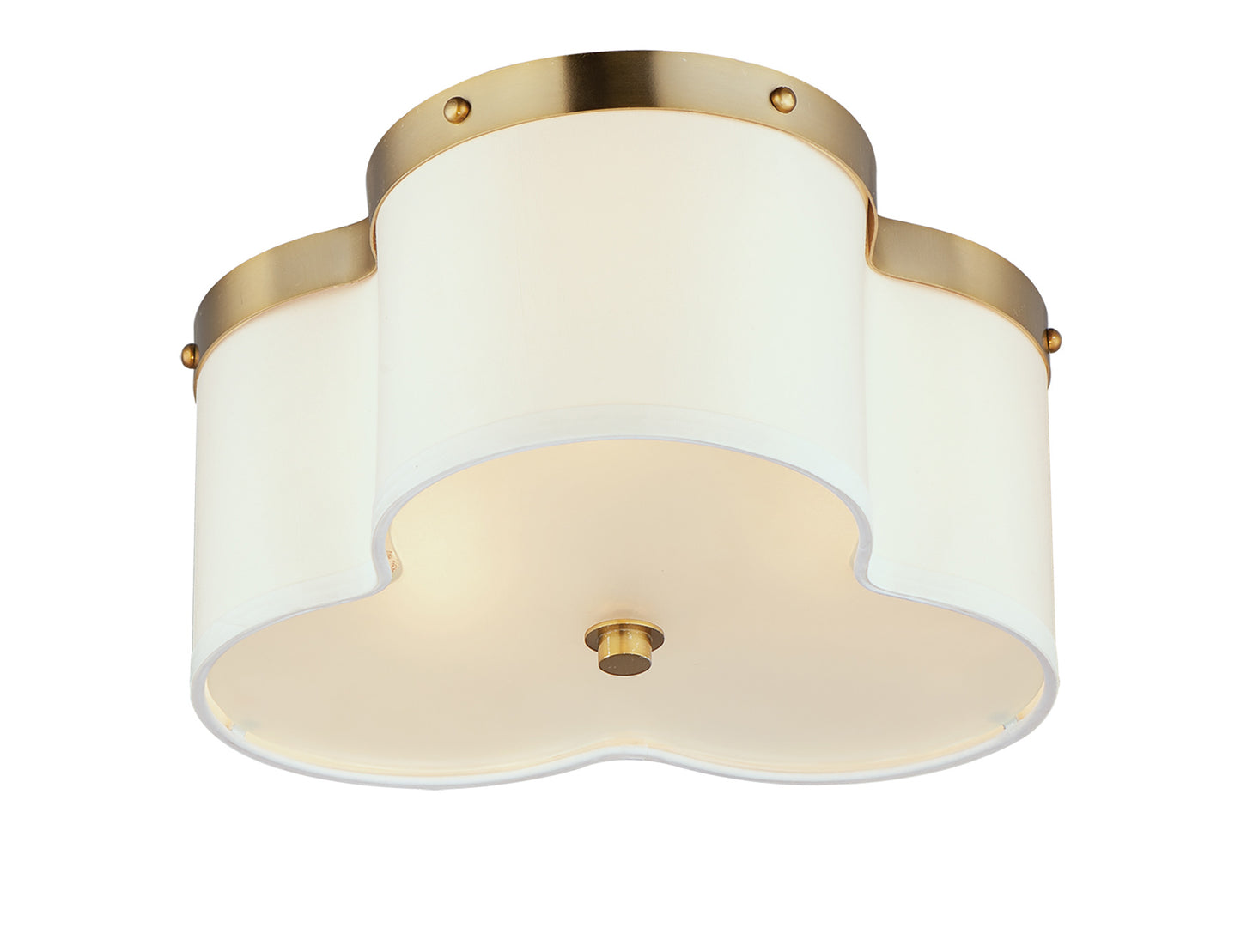 Clover 3-Light Flush Mount Satin Brass by Maxim Lighting