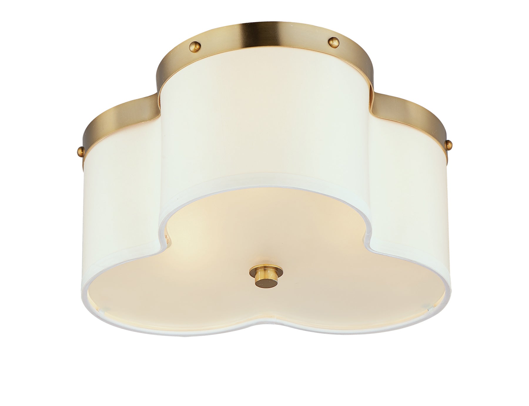 Clover 3-Light Flush Mount Satin Brass by Maxim Lighting