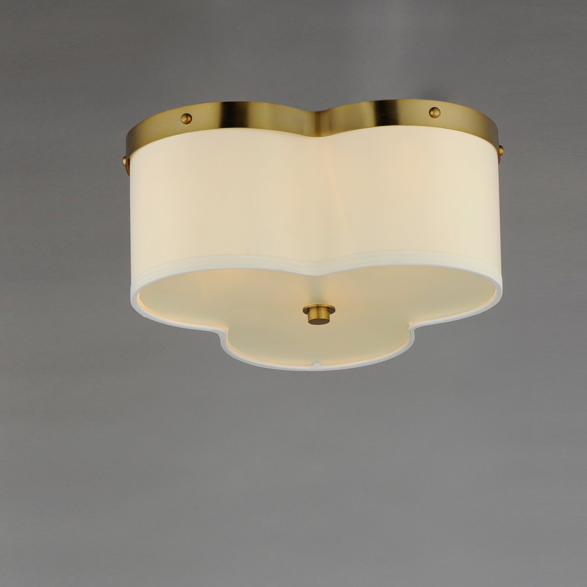 Clover 3-Light Flush Mount Satin Brass by Maxim Lighting