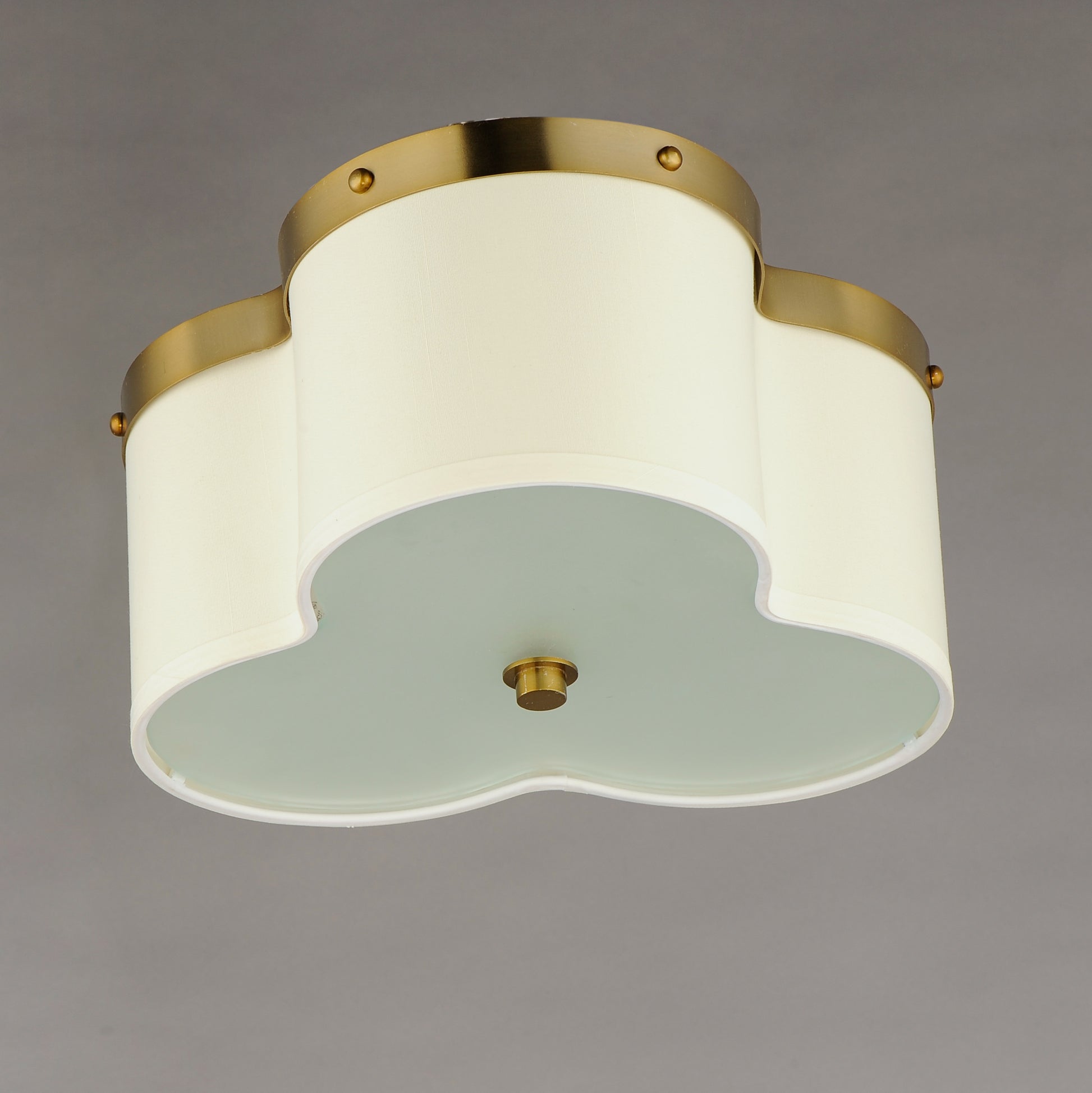 Clover 3-Light Flush Mount Satin Brass by Maxim Lighting