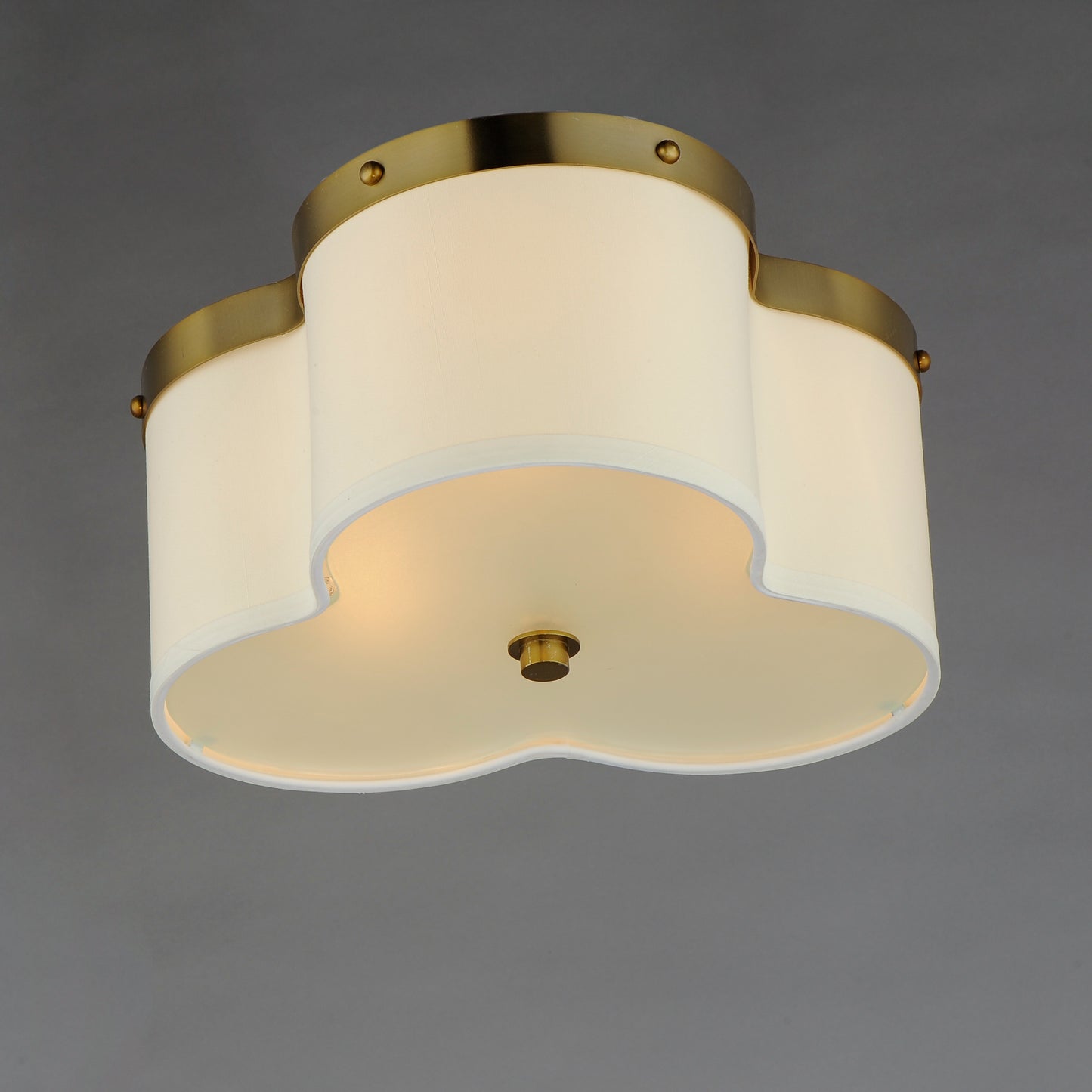 Clover 3-Light Flush Mount Satin Brass by Maxim Lighting