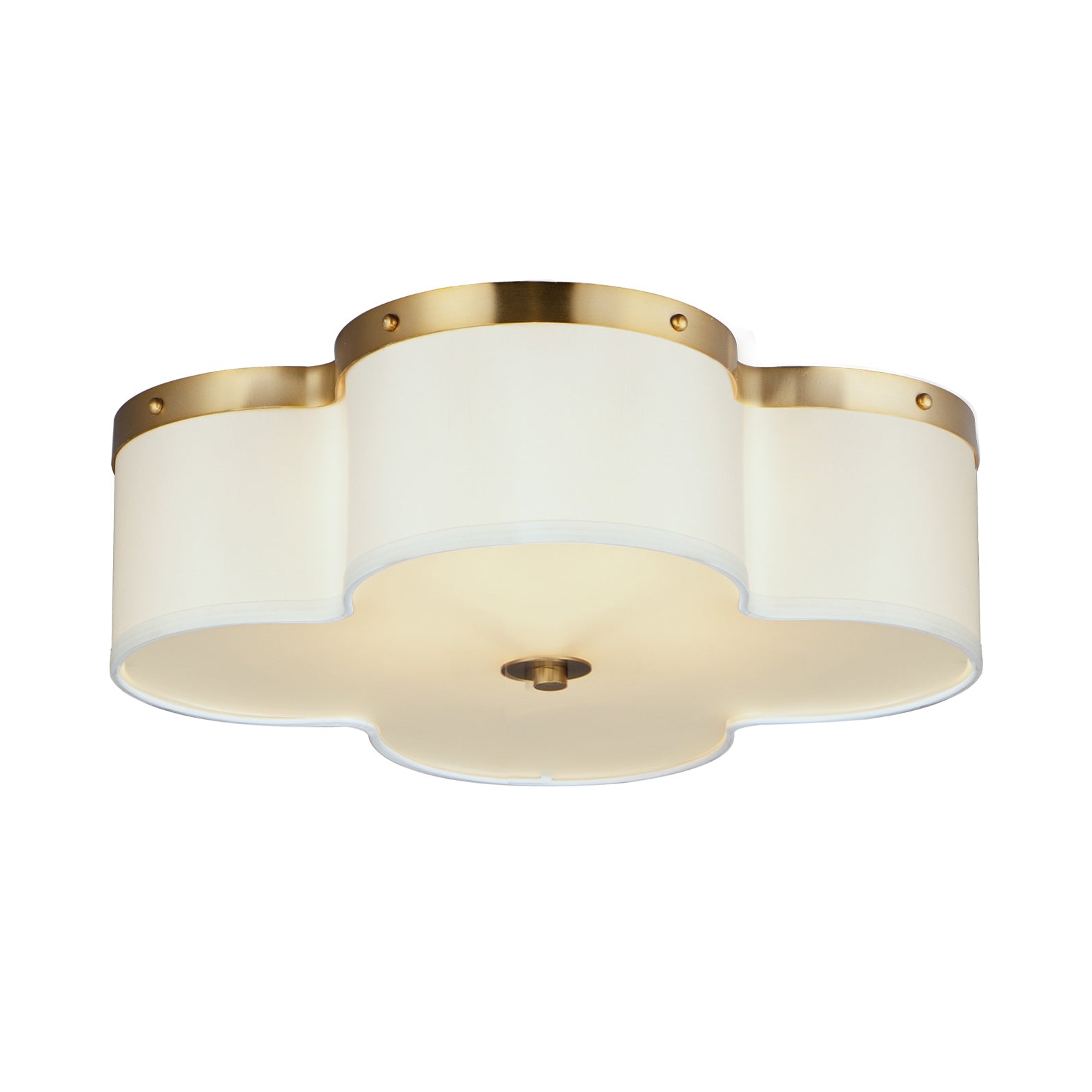 Clover 4-Light Flush Mount Satin Brass by Maxim Lighting
