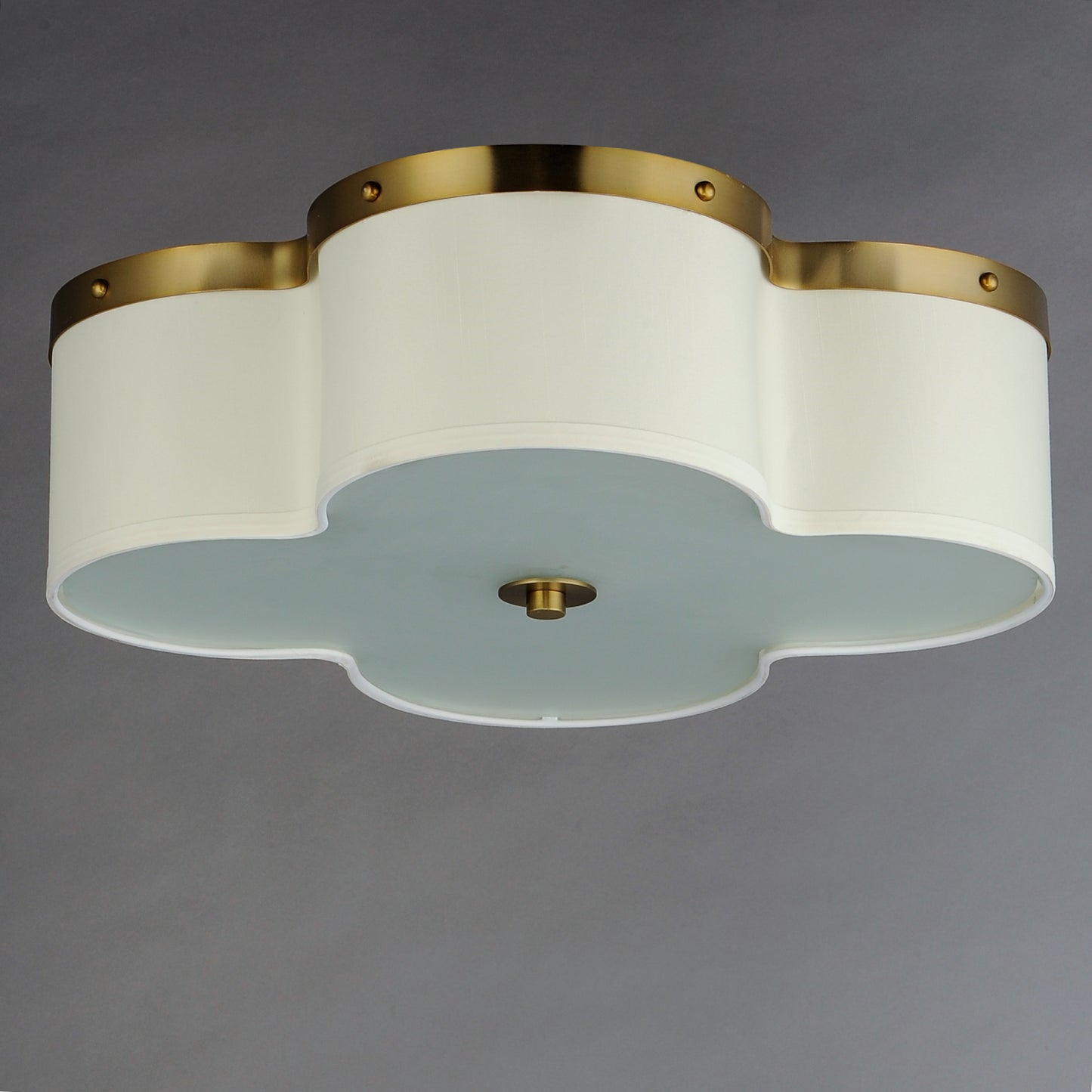 Clover 4-Light Flush Mount Satin Brass by Maxim Lighting