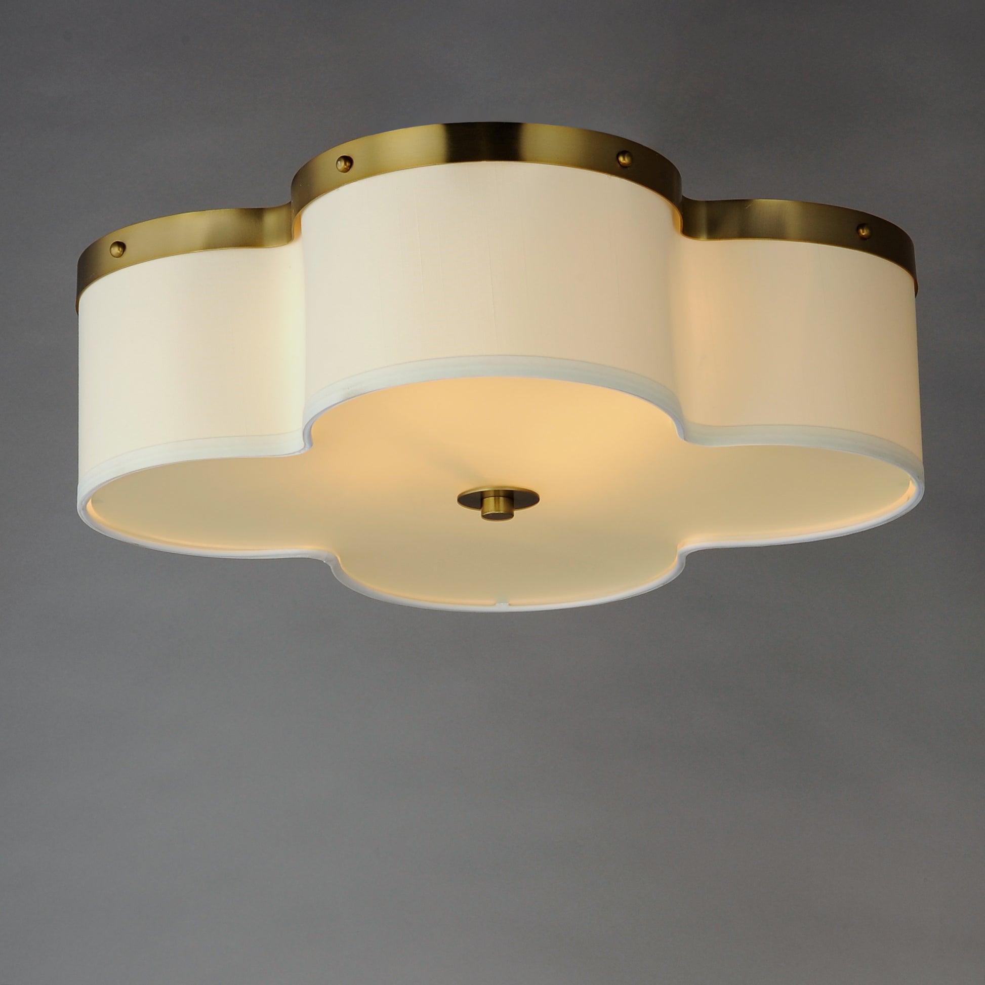Clover 4-Light Flush Mount Satin Brass by Maxim Lighting