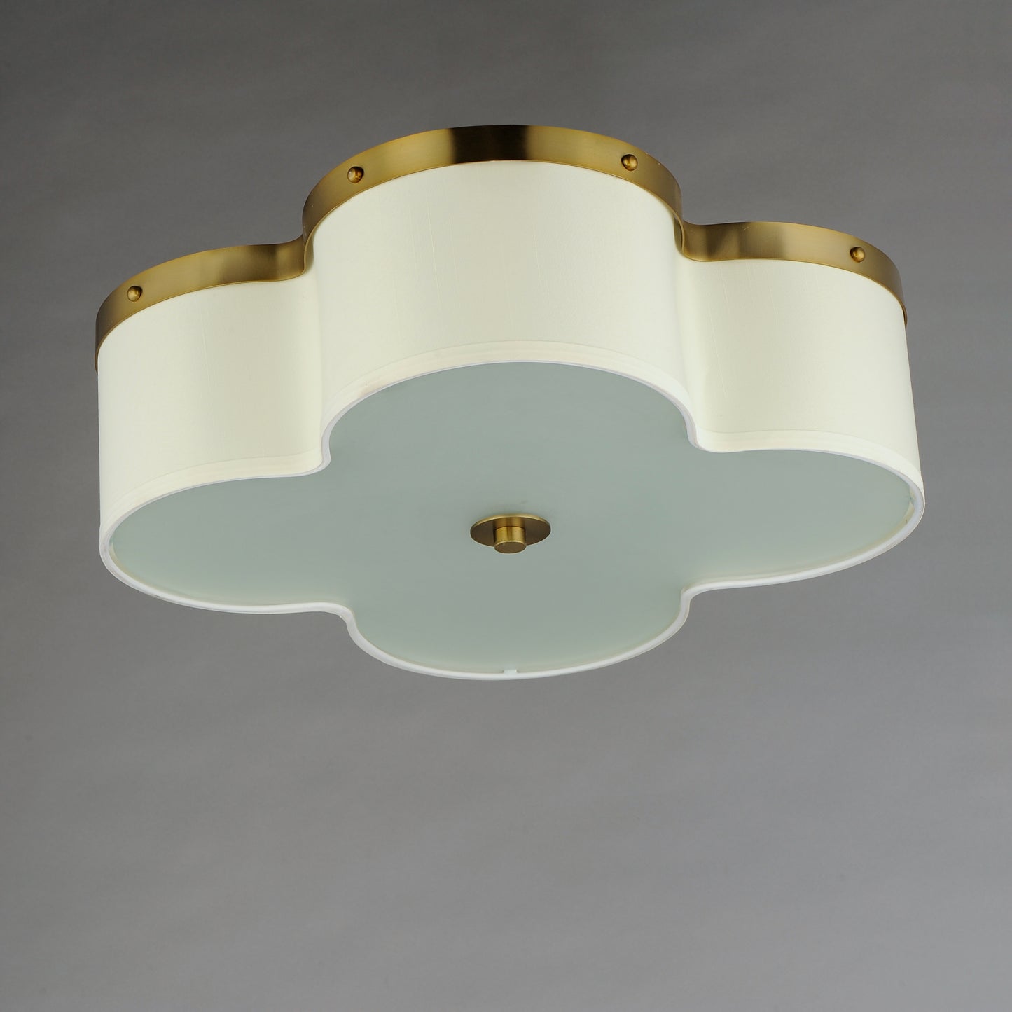 Clover 4-Light Flush Mount Satin Brass by Maxim Lighting