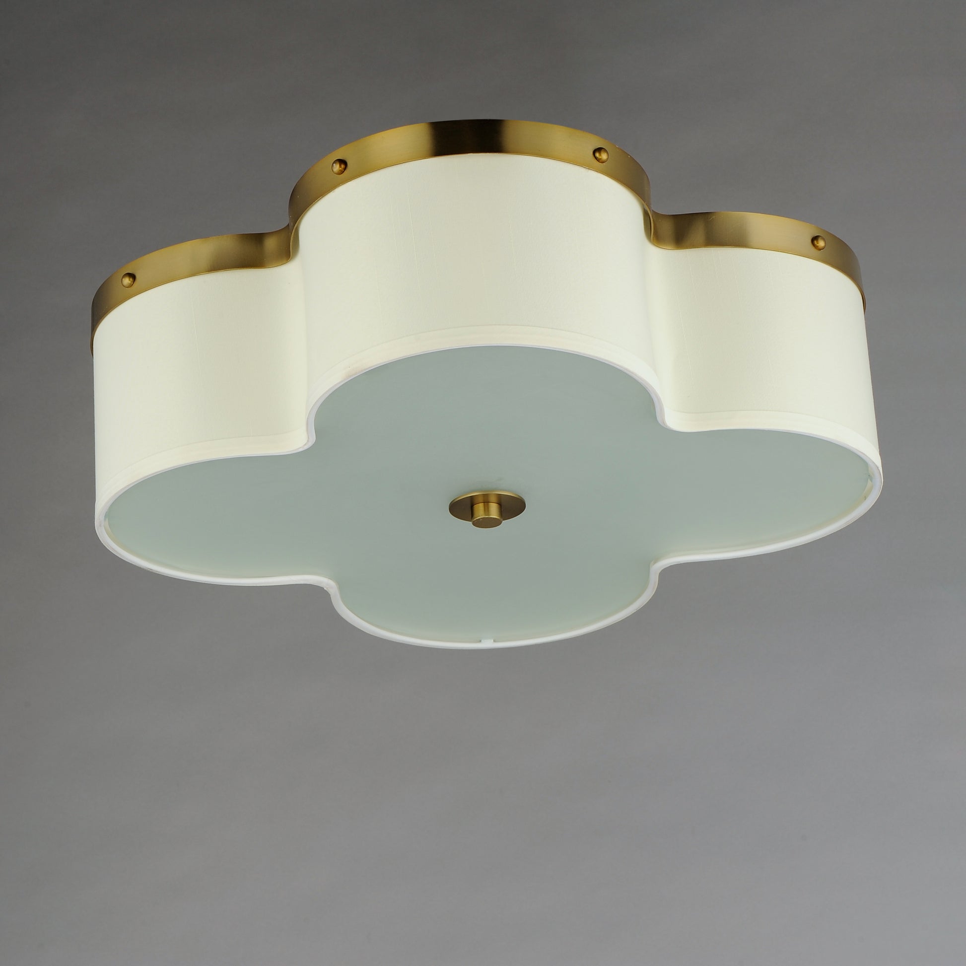 Clover 4-Light Flush Mount Satin Brass by Maxim Lighting
