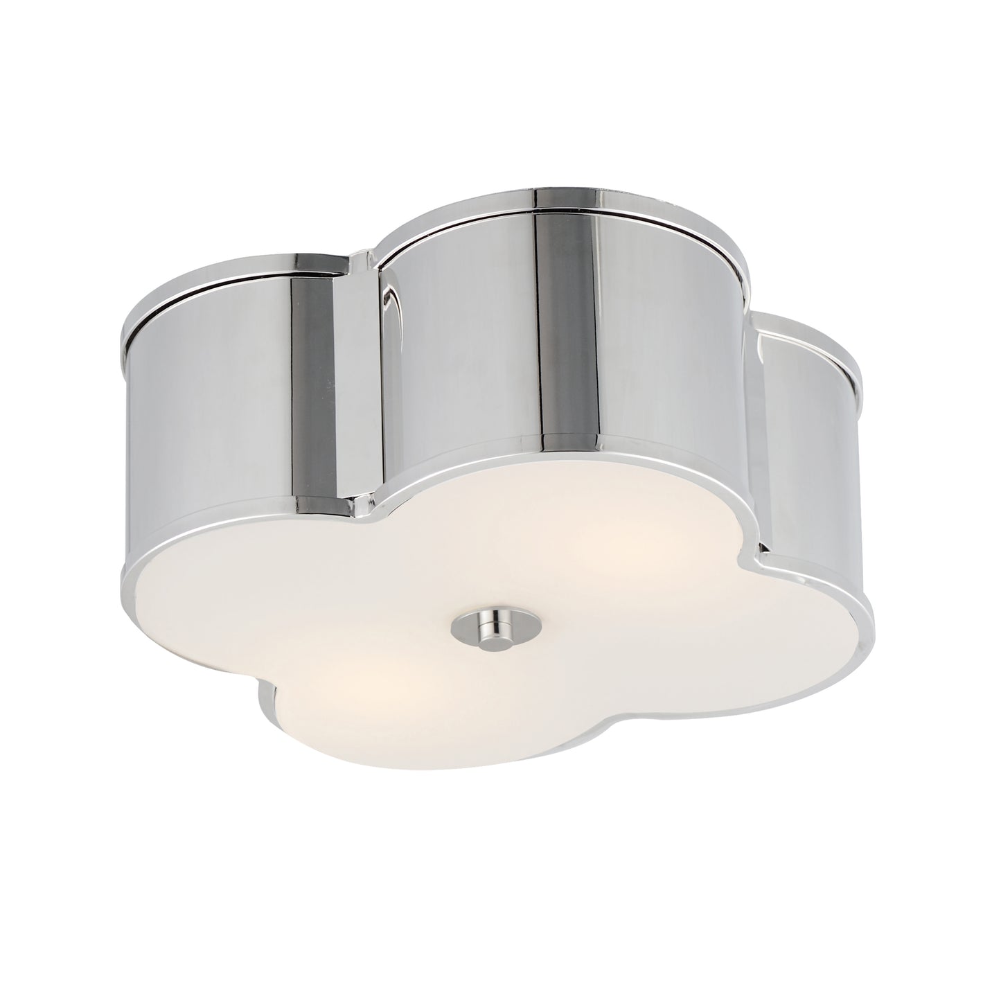 Clover 2-Light Flush Mount Polished Nickel by Maxim Lighting