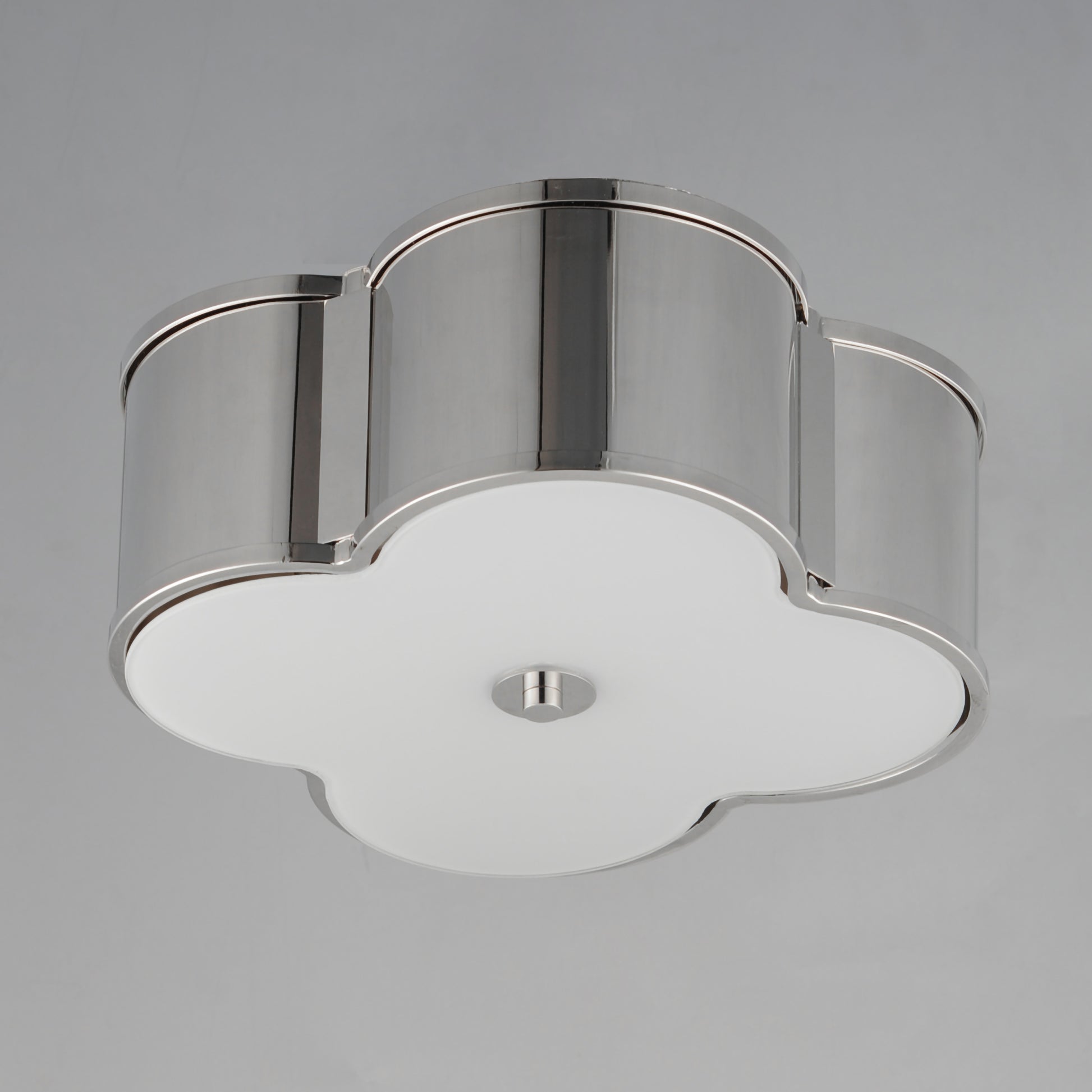 Clover 2-Light Flush Mount Polished Nickel by Maxim Lighting