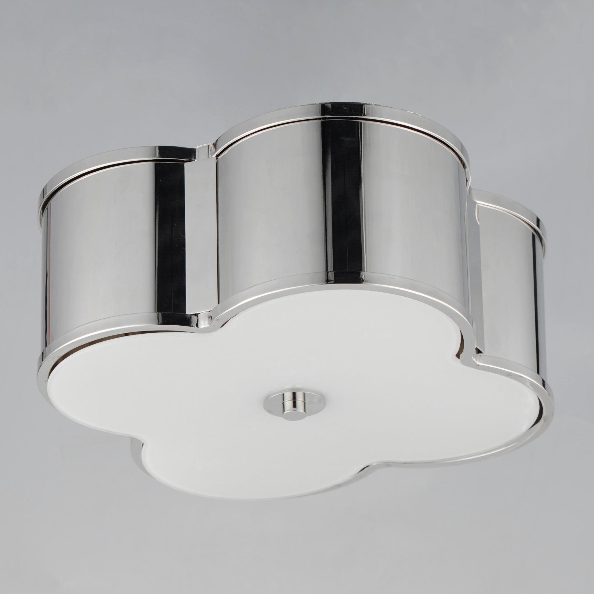 Clover 2-Light Flush Mount Polished Nickel by Maxim Lighting