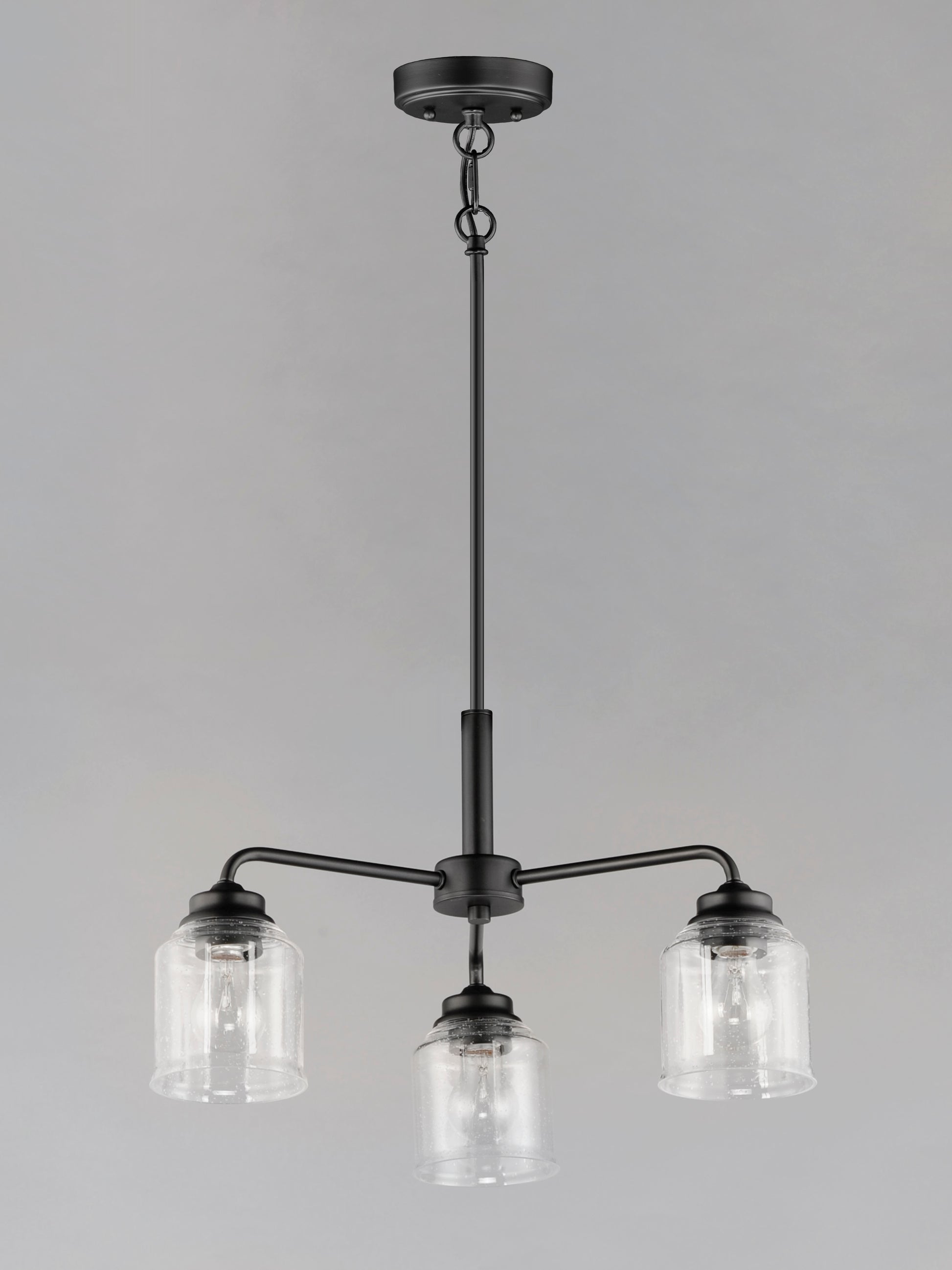 Acadia 3-Light Semi-Flush Mount/Chandelier Black by Maxim Lighting
