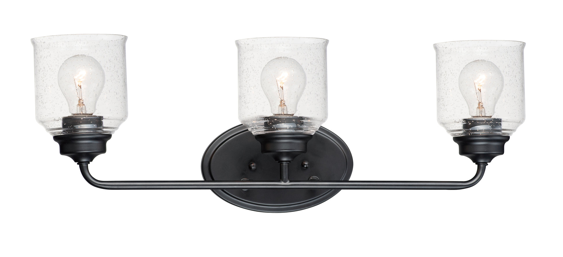 Acadia 3-Light Bath Vanity Black by Maxim Lighting