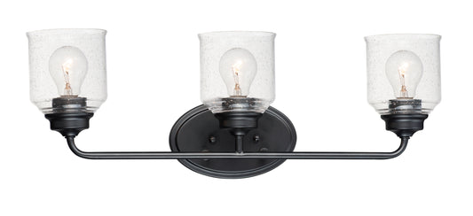 Acadia 3-Light Bath Vanity Black by Maxim Lighting