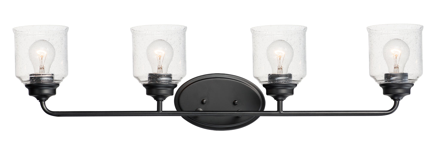 Acadia 4-Light Bath Vanity Black by Maxim Lighting