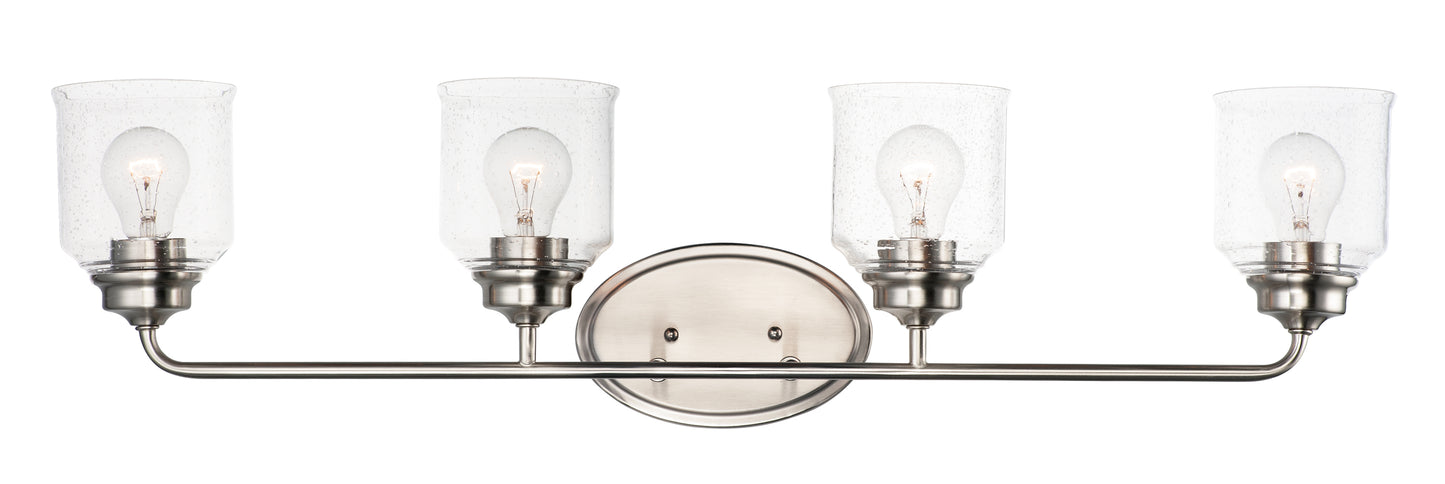 Acadia 4-Light Bath Vanity Satin Nickel by Maxim Lighting