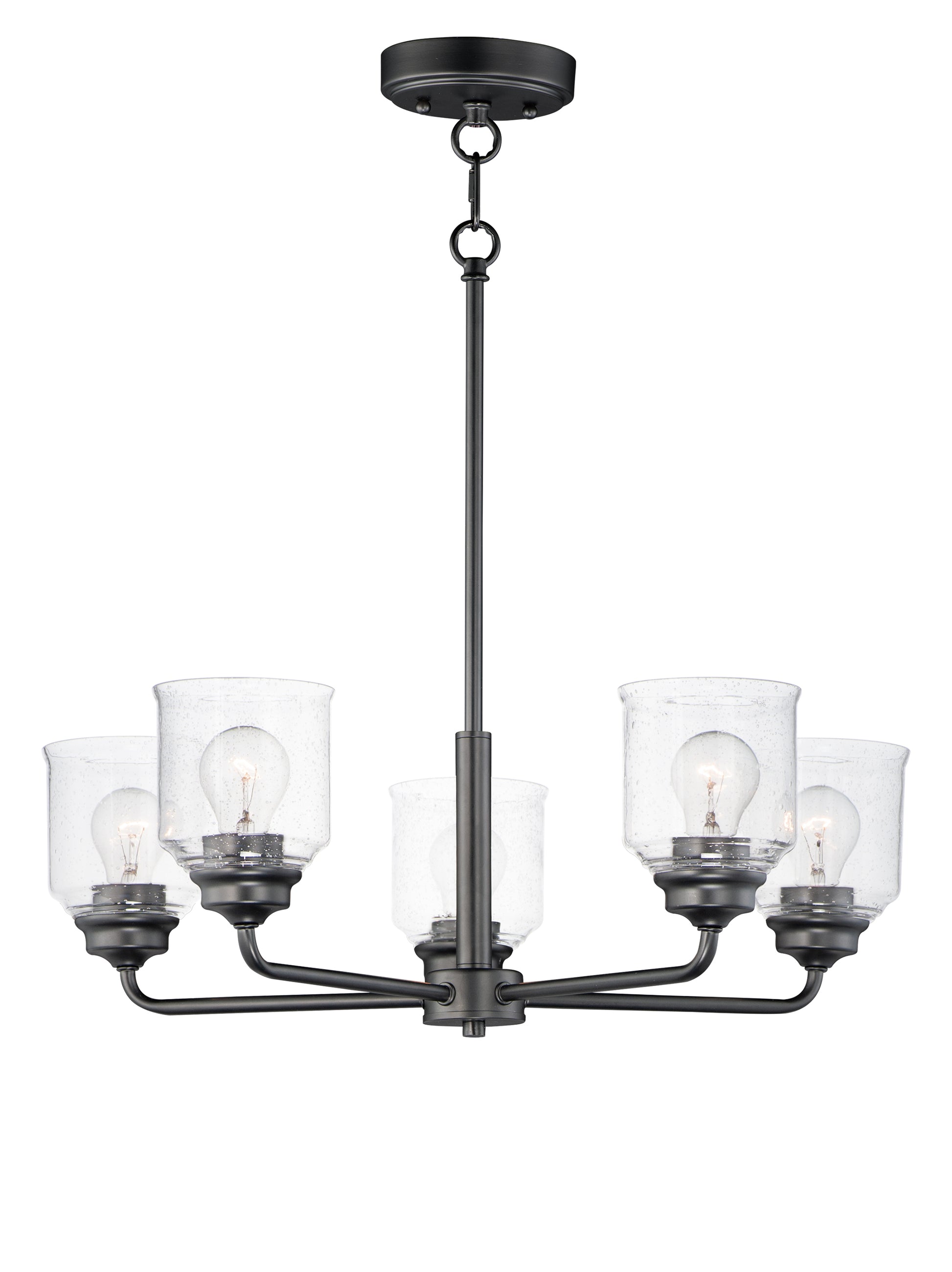 Acadia 5-Light Chandelier Black by Maxim Lighting