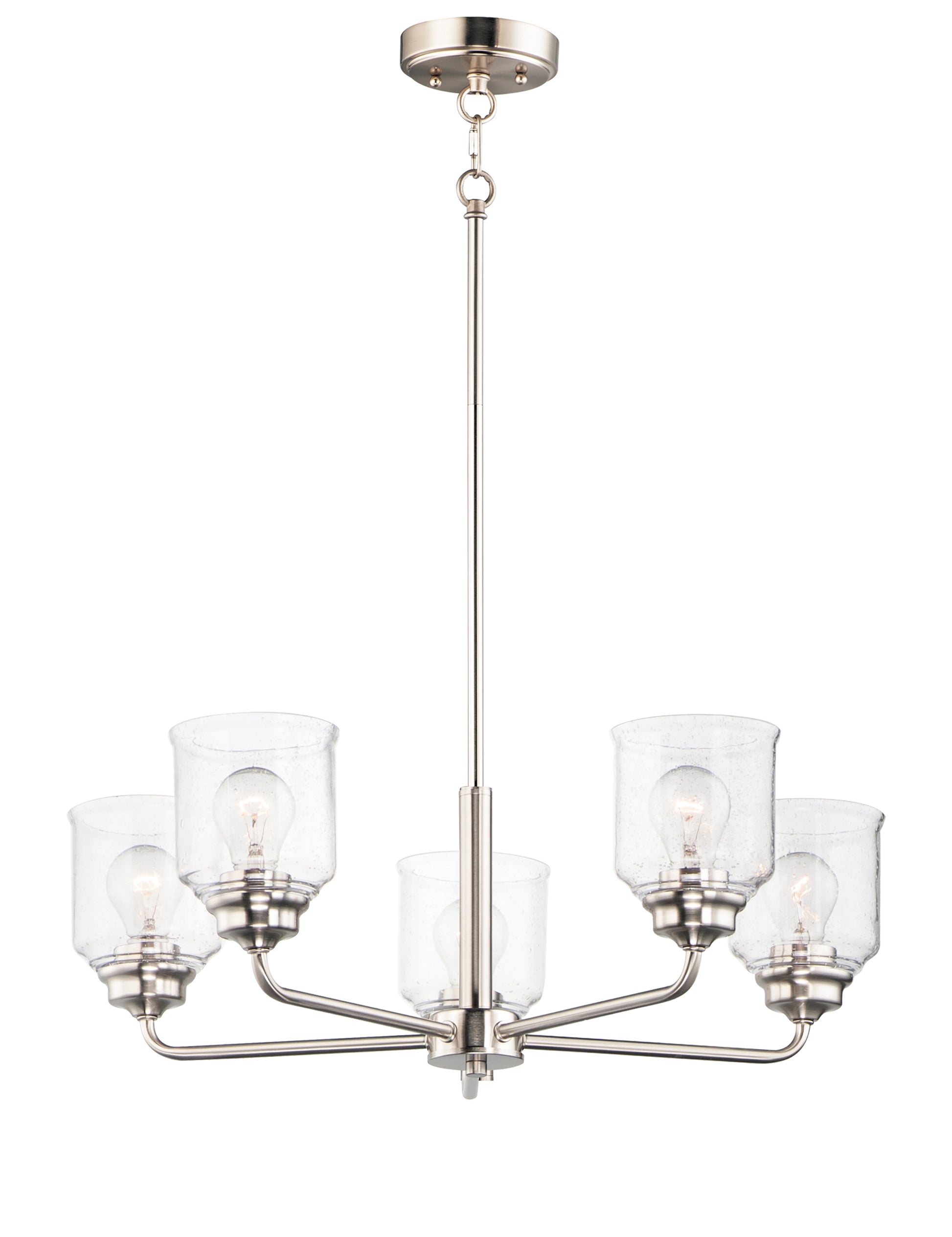 Acadia 5-Light Chandelier Satin Nickel by Maxim Lighting