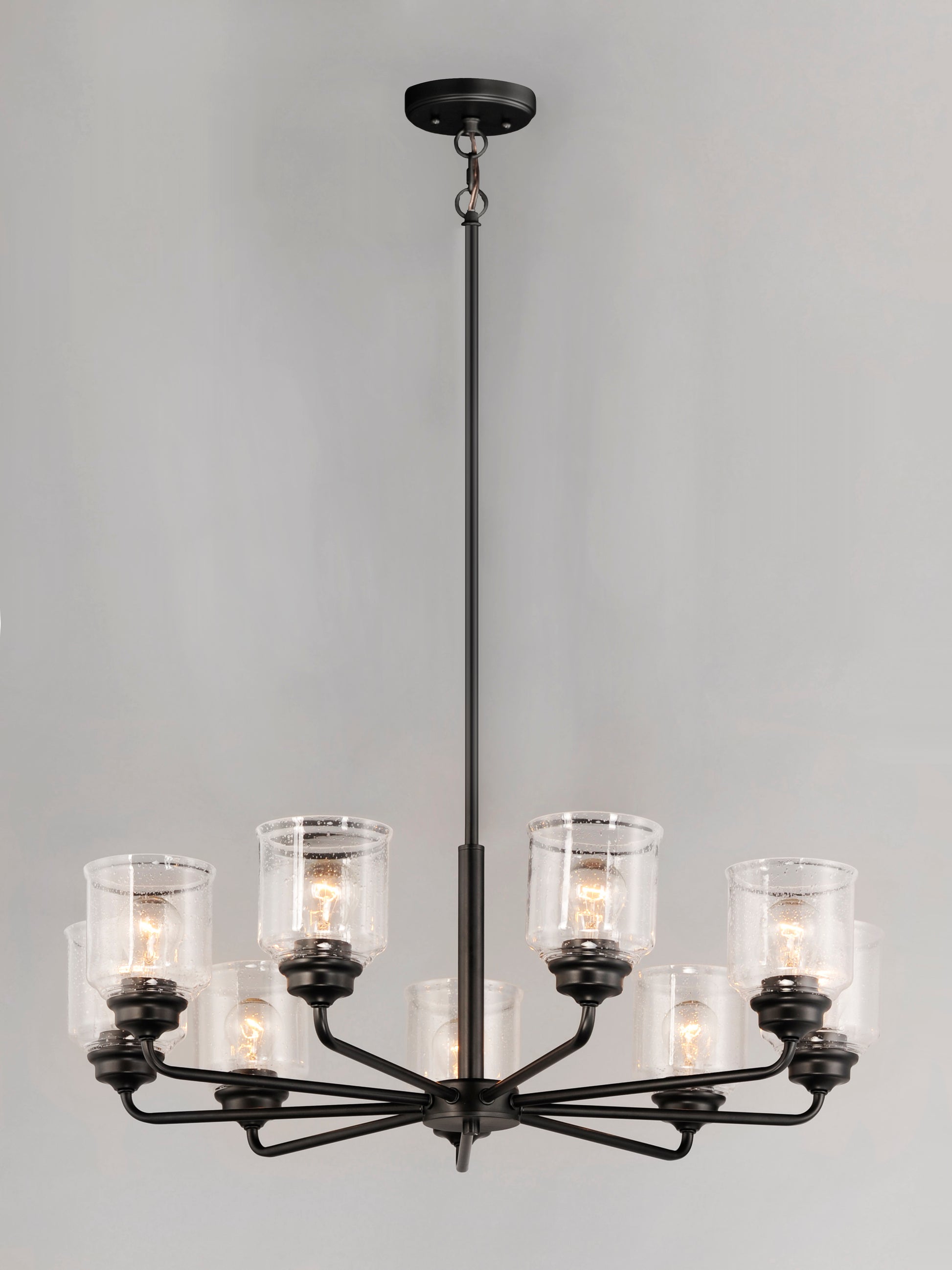 Acadia 8-Light Chandelier Black by Maxim Lighting