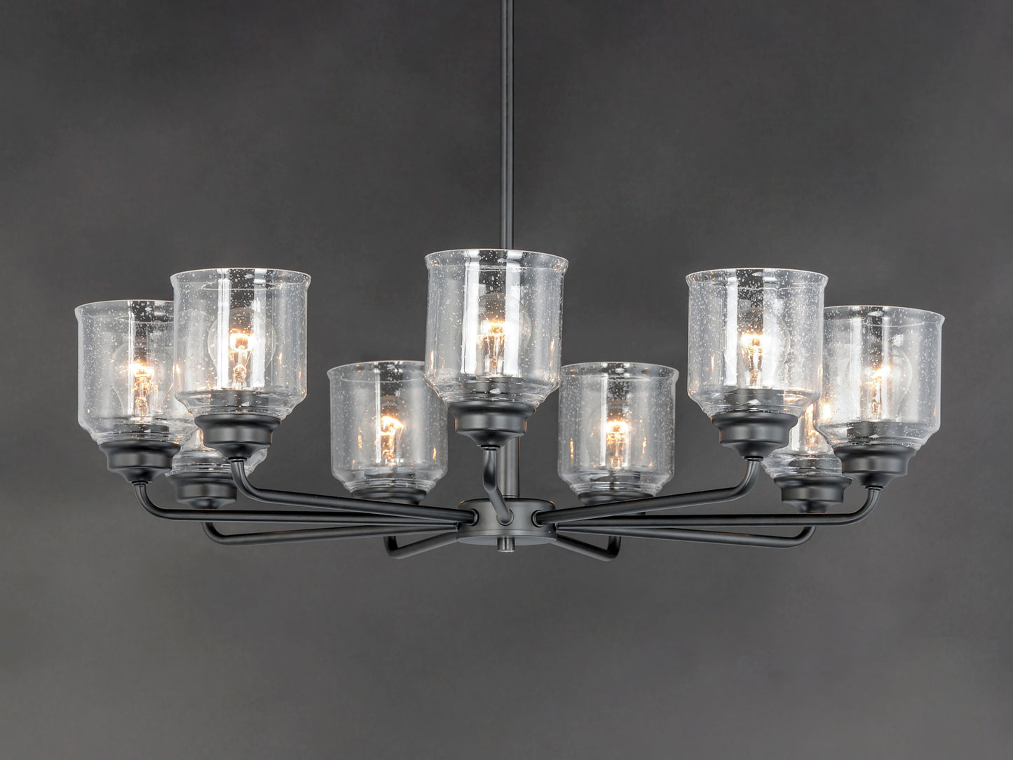 Acadia 8-Light Chandelier Black by Maxim Lighting