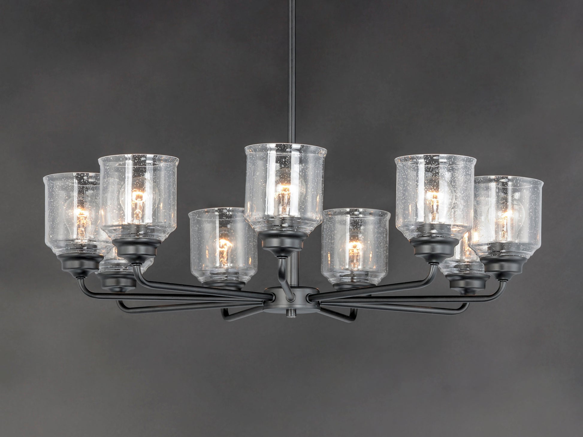 Acadia 8-Light Chandelier Black by Maxim Lighting