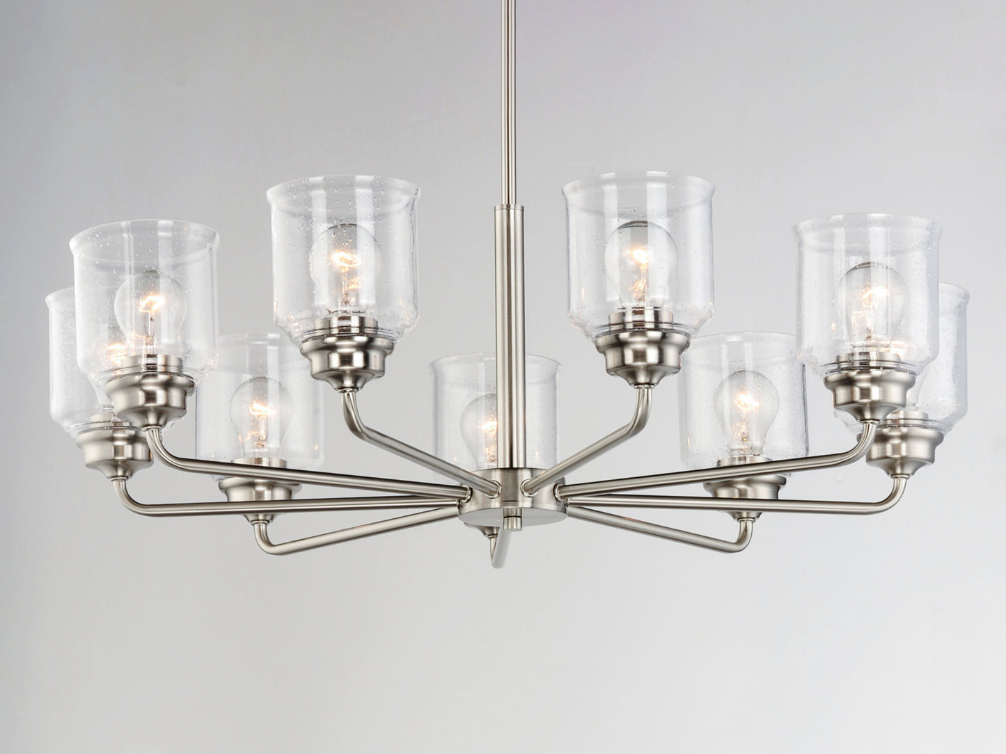 Acadia 8-Light Chandelier Satin Nickel by Maxim Lighting
