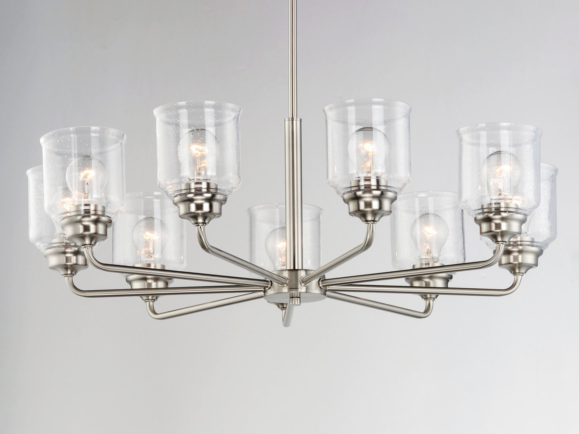 Acadia 8-Light Chandelier Satin Nickel by Maxim Lighting
