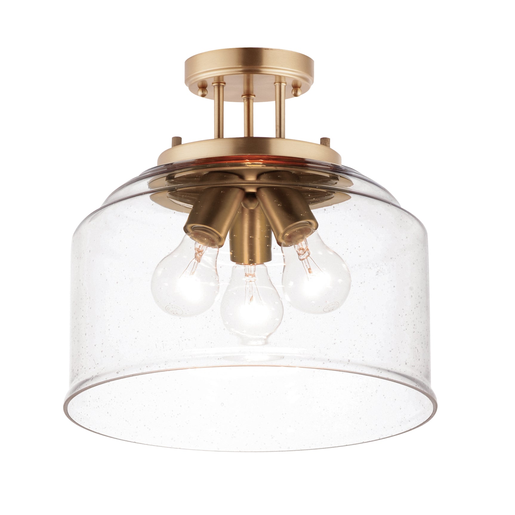 Acadia 3-Light Semi-Flush Mount Heritage by Maxim Lighting