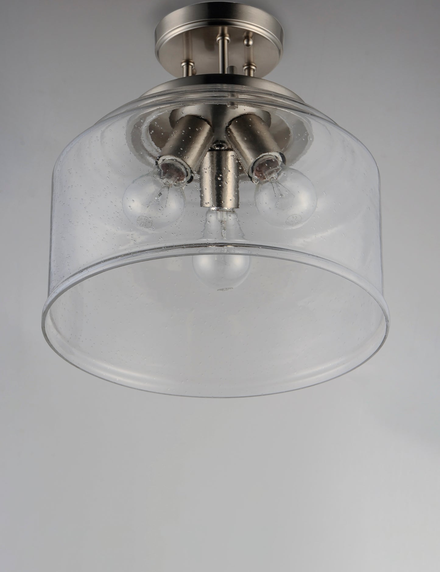 Acadia 3-Light Semi-Flush Mount Satin Nickel by Maxim Lighting